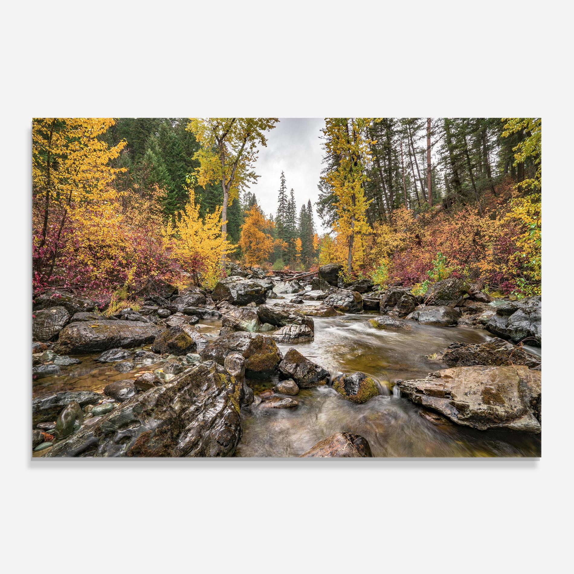 Panel Szklany do Kuchni Autumn Stream mockup 0