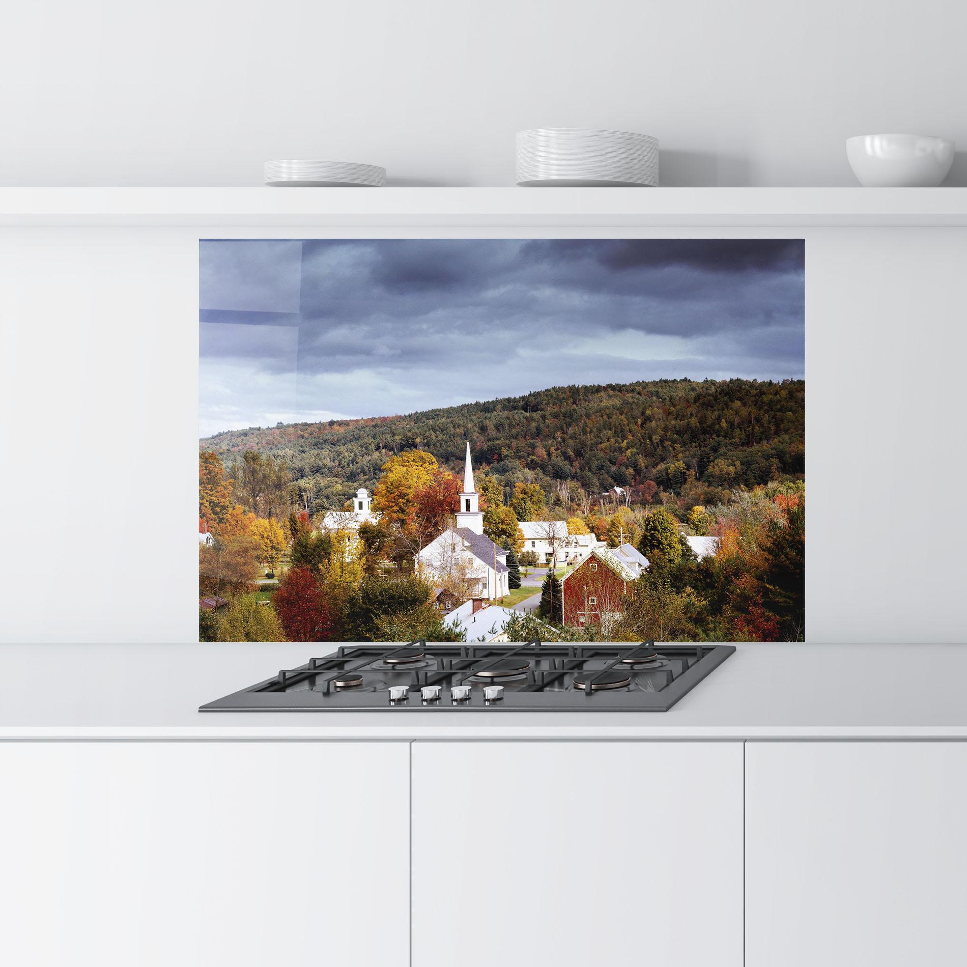 Panel Szklany do Kuchni Autumn Trees mockup 9