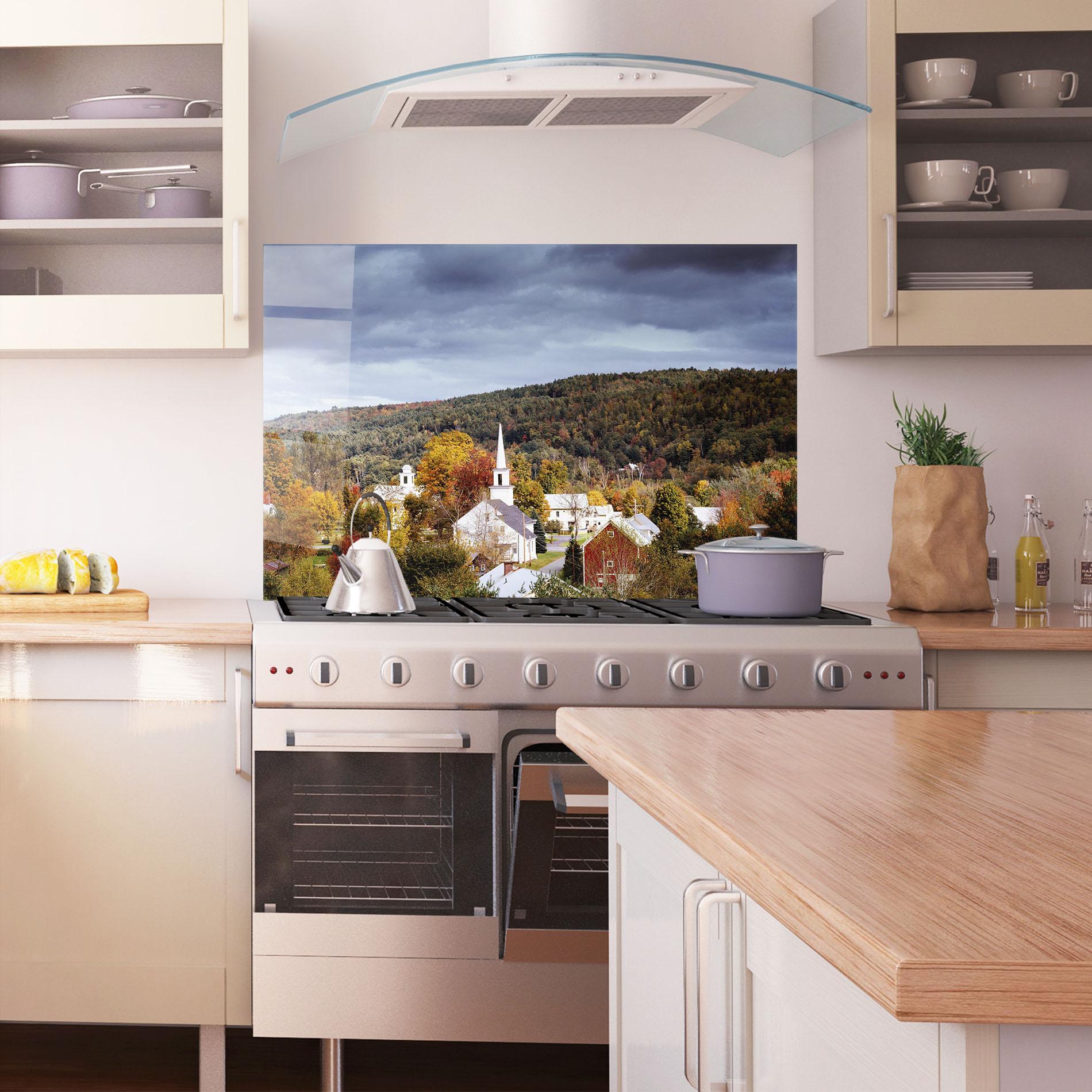 Panel Szklany do Kuchni Autumn Trees mockup 1