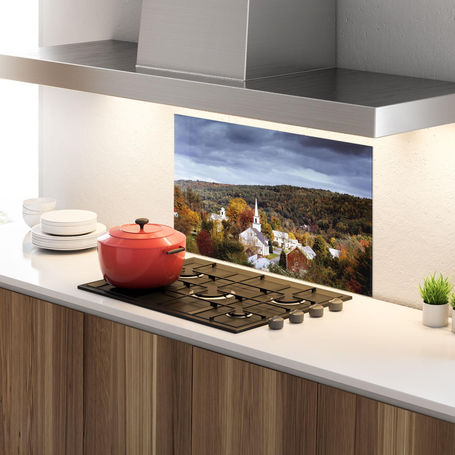 Panel Szklany do Kuchni Autumn Trees mockup 4