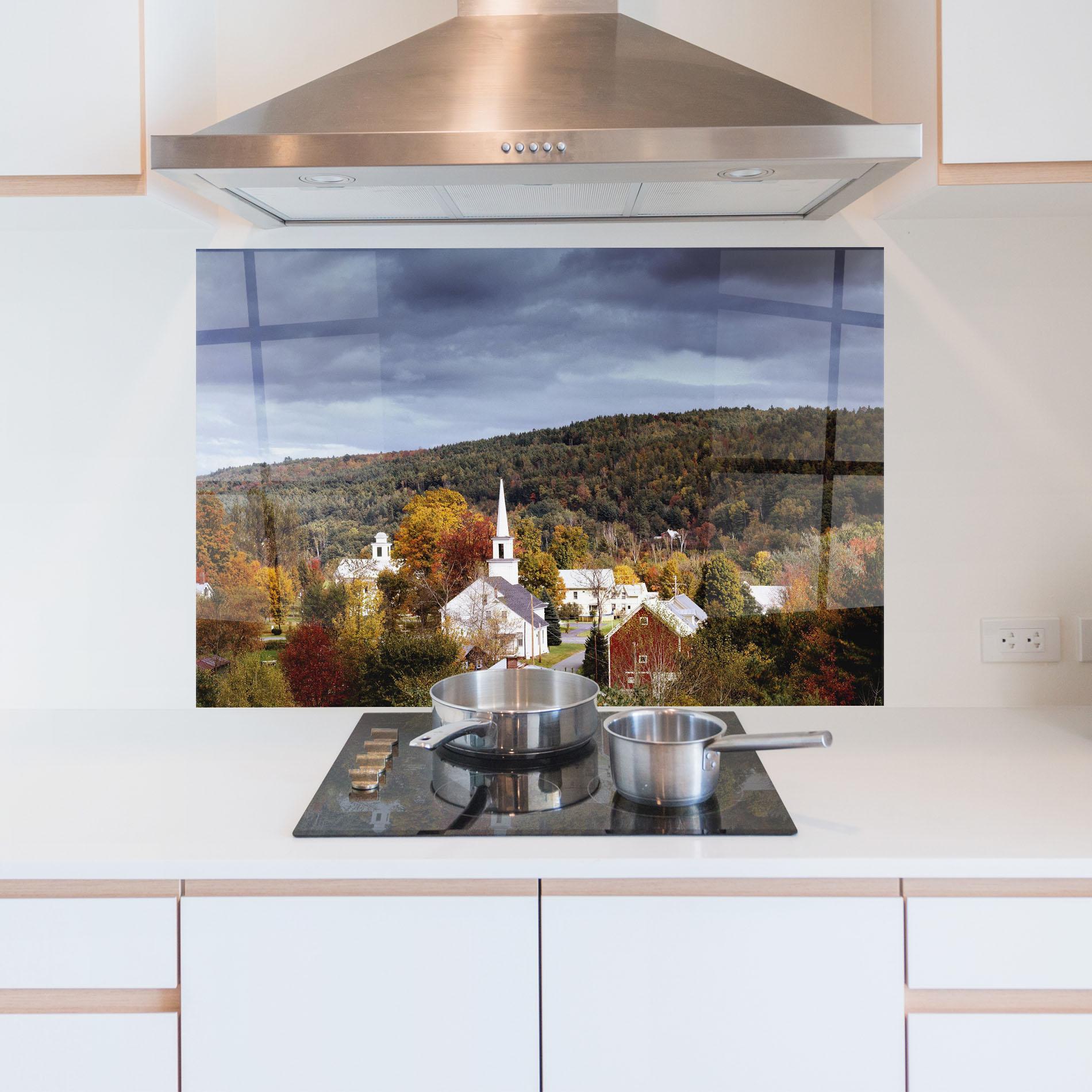 Panel Szklany do Kuchni Autumn Trees mockup 5