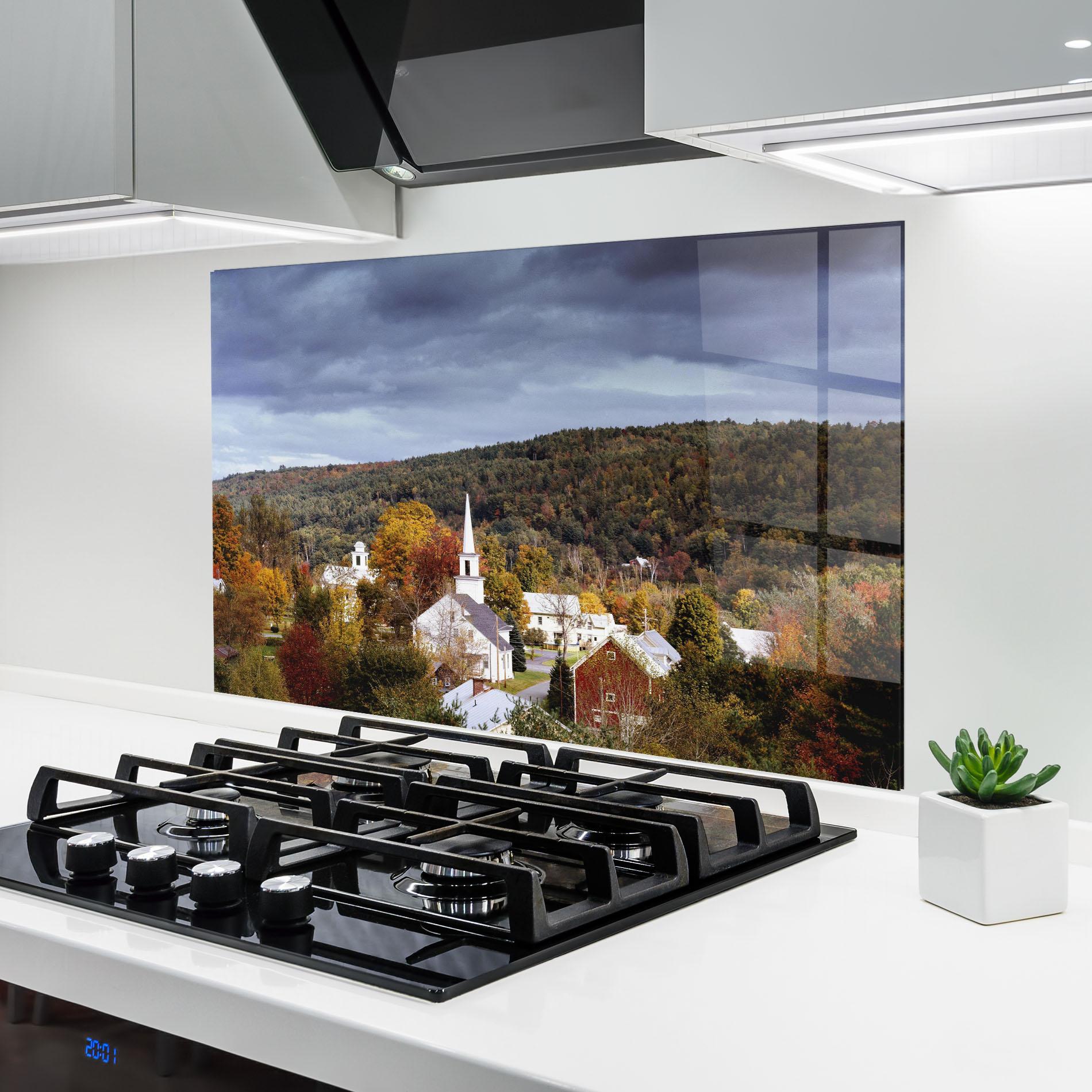 Panel Szklany do Kuchni Autumn Trees mockup 6