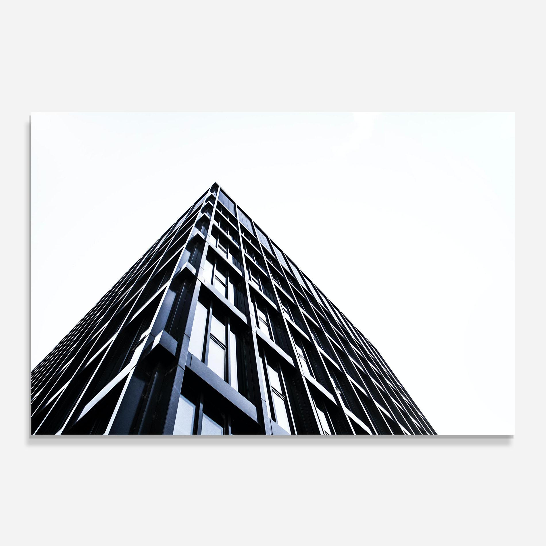 Panel Szklany do Kuchni Big Black Building mockup 0