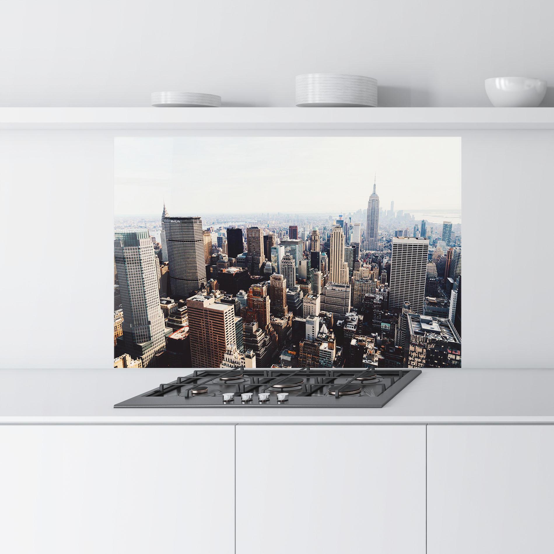 Panel Szklany do Kuchni Building Mix View mockup 9