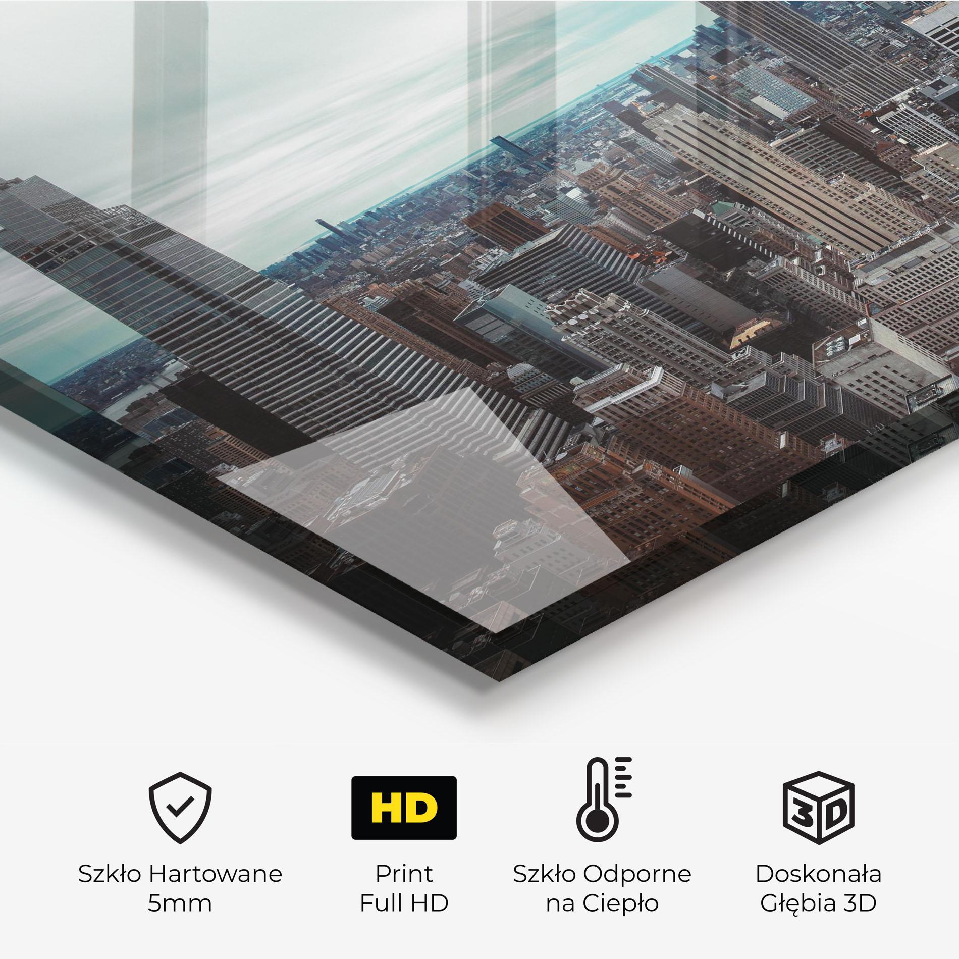 Panel Szklany do Kuchni Beautiful High Building mockup 2