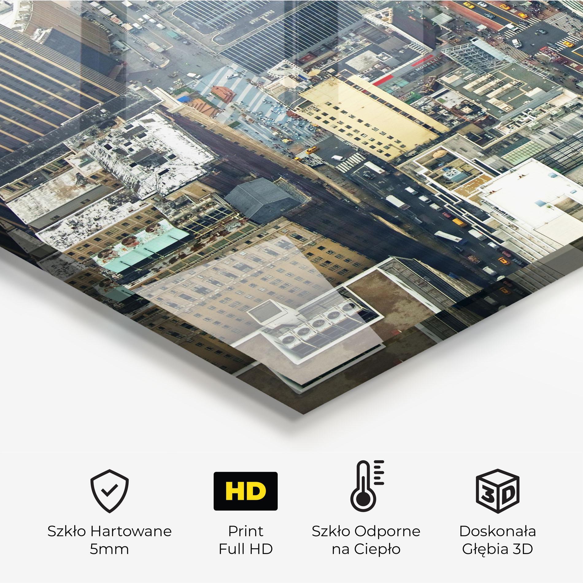 Panel Szklany do Kuchni Cream Tall Building mockup 2