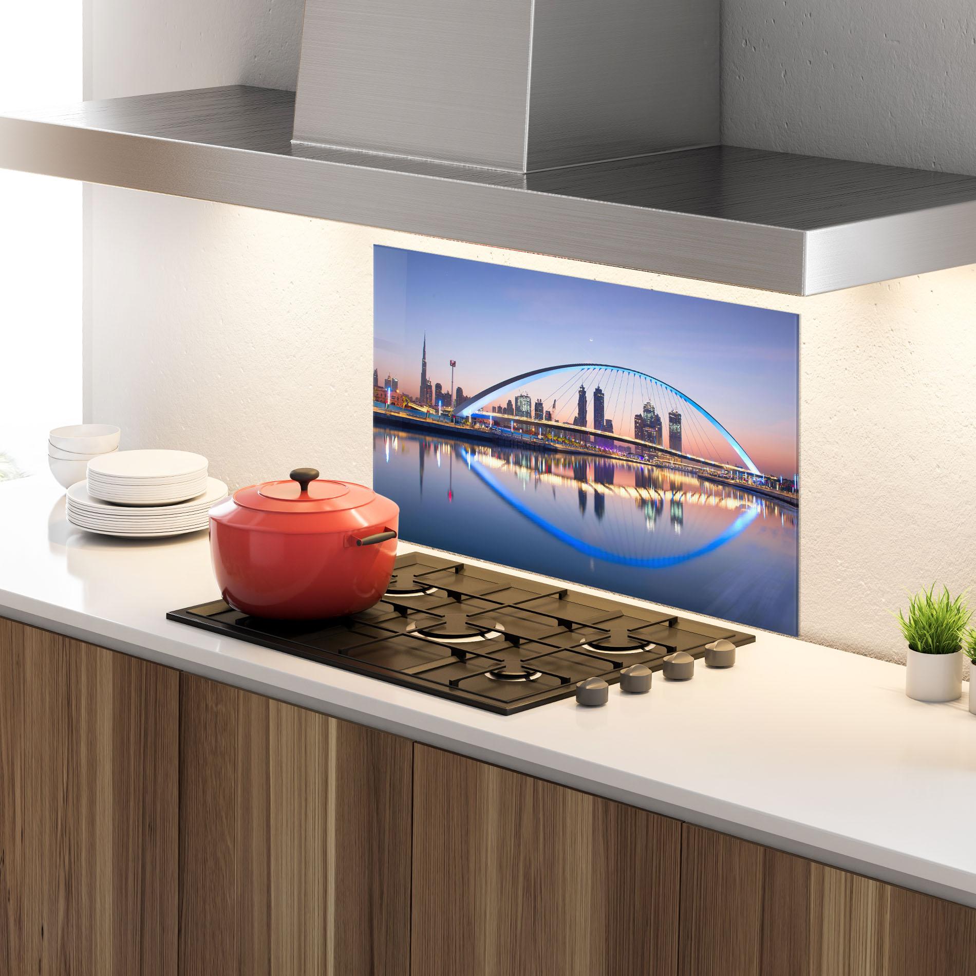 Panel Szklany do Kuchni Dubai View mockup 4