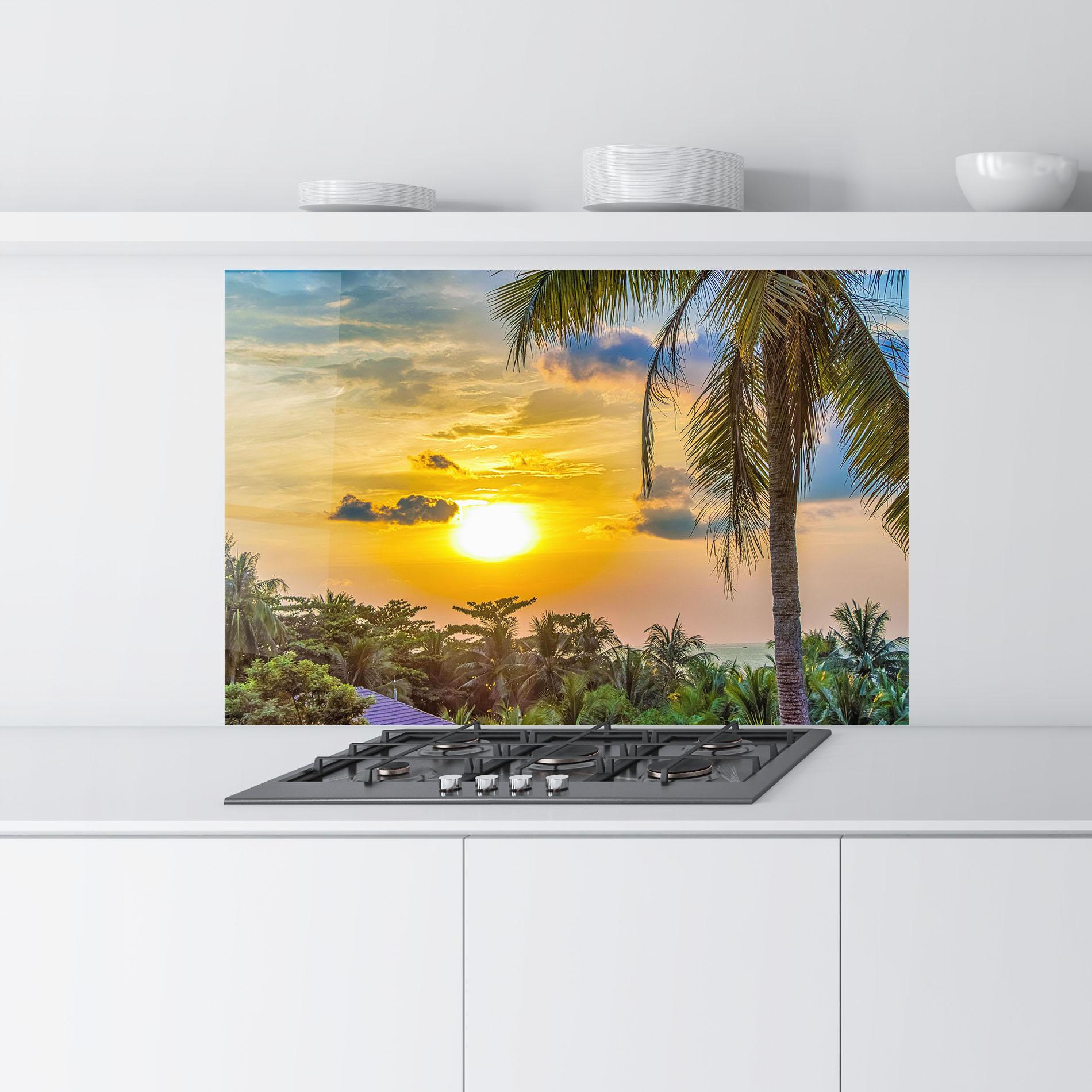 Panel Szklany do Kuchni Summer View mockup 9