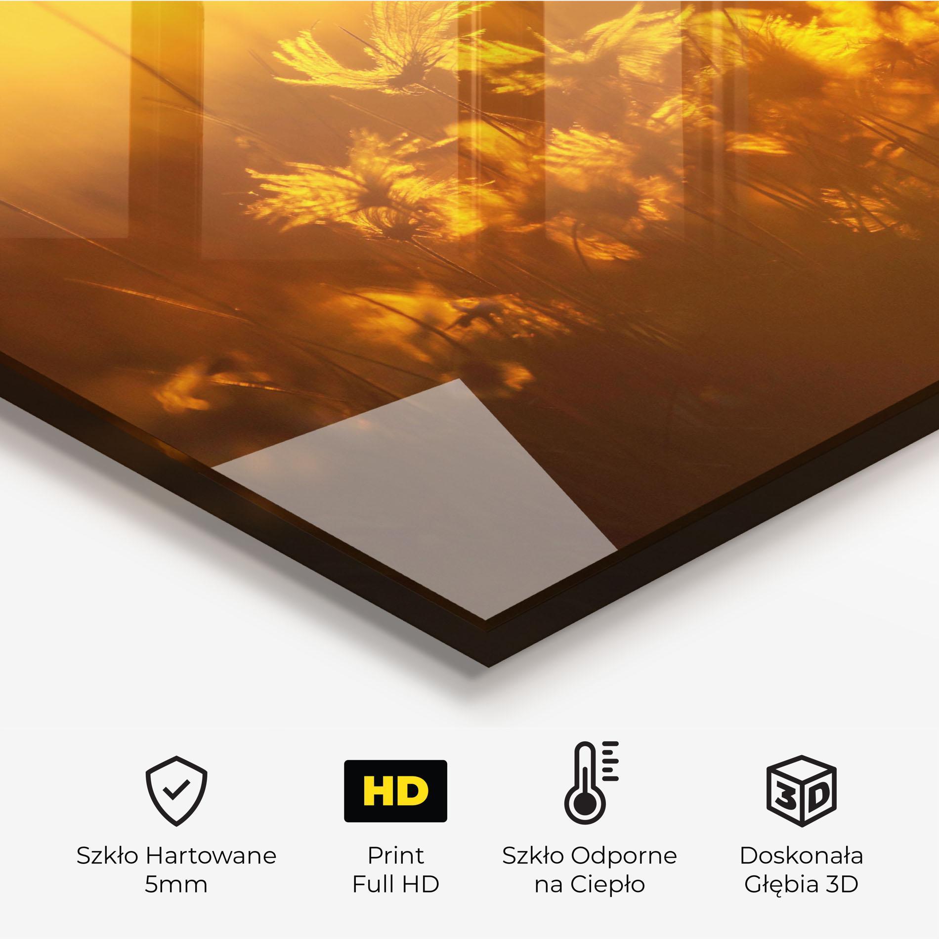 Panel Szklany do Kuchni Wildflowers mockup 2