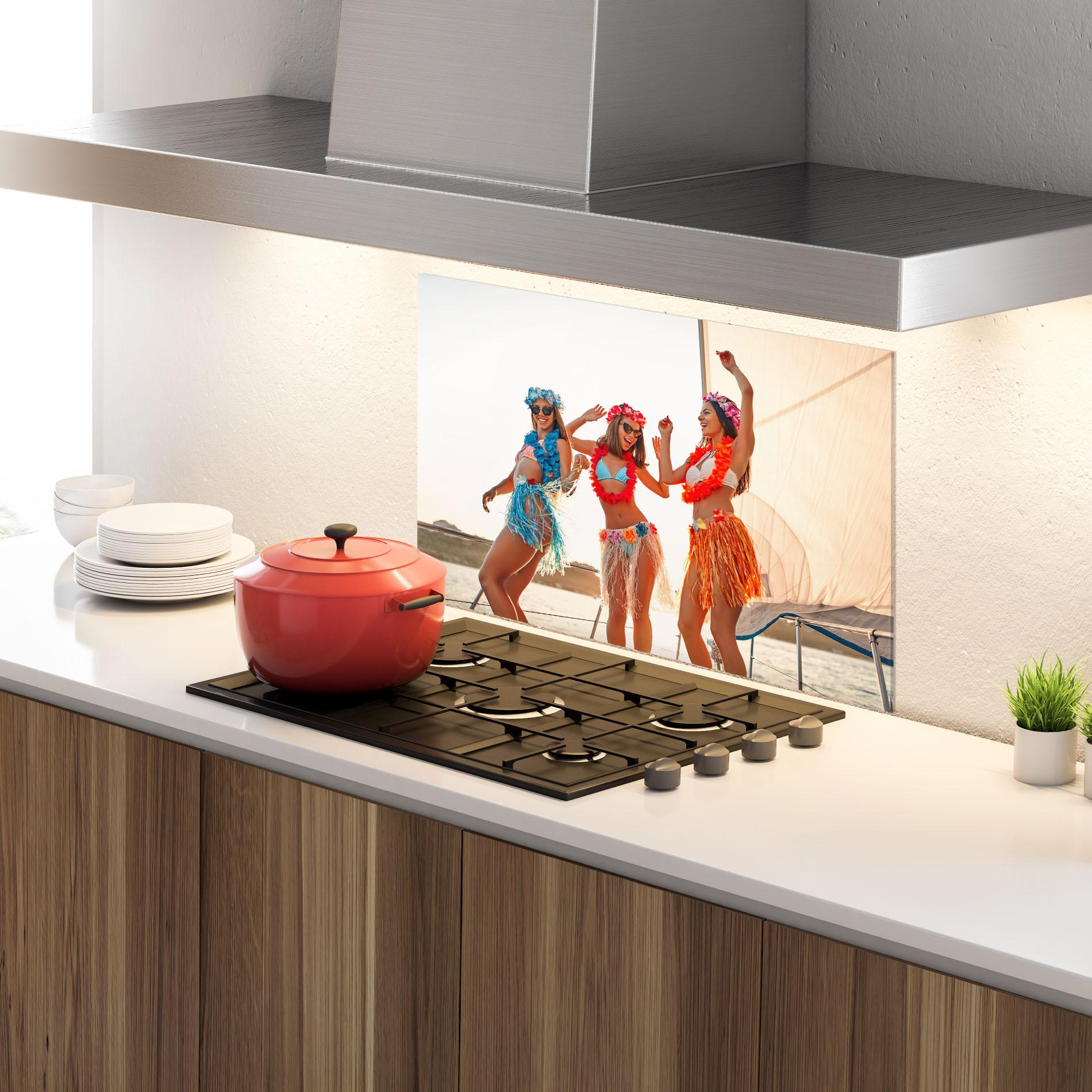 Panel Szklany do Kuchni Summer Party mockup 4