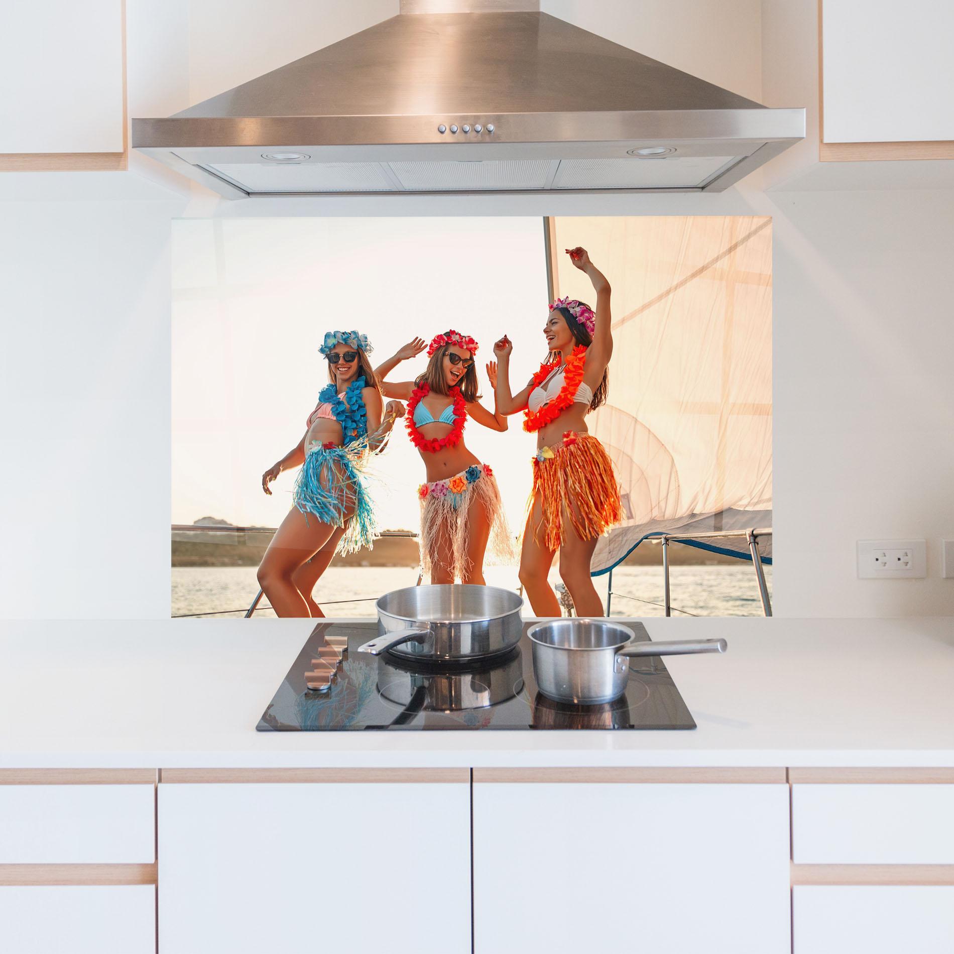 Panel Szklany do Kuchni Summer Party mockup 5