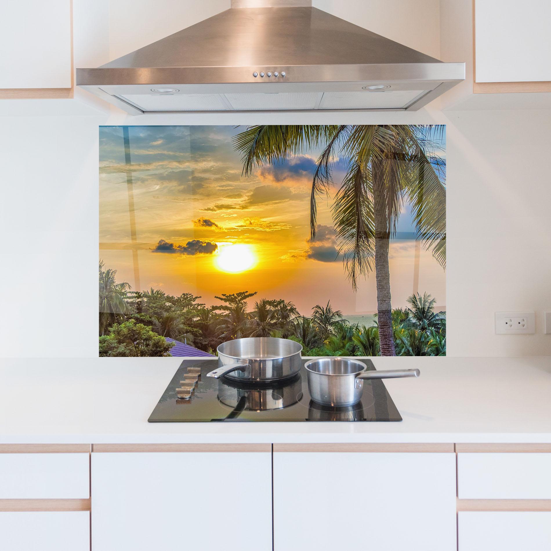 Panel Szklany do Kuchni Summer View mockup 5