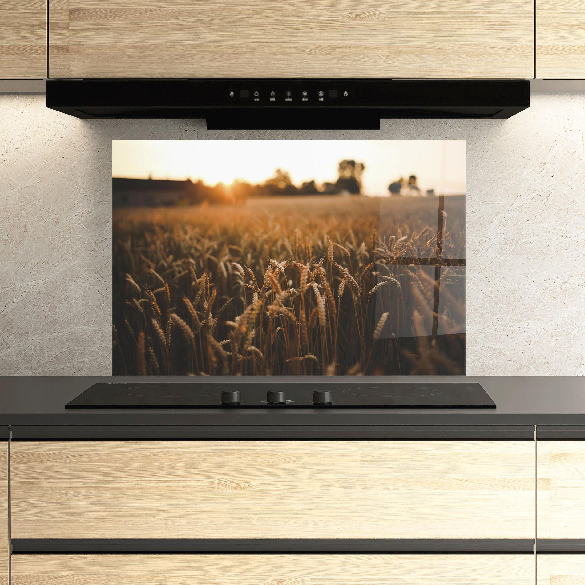 Panel Szklany do Kuchni Summer Field mockup 3