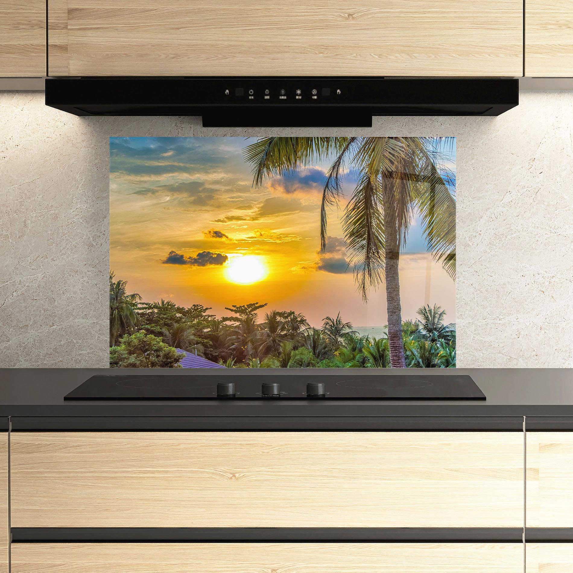 Panel Szklany do Kuchni Summer View mockup 3