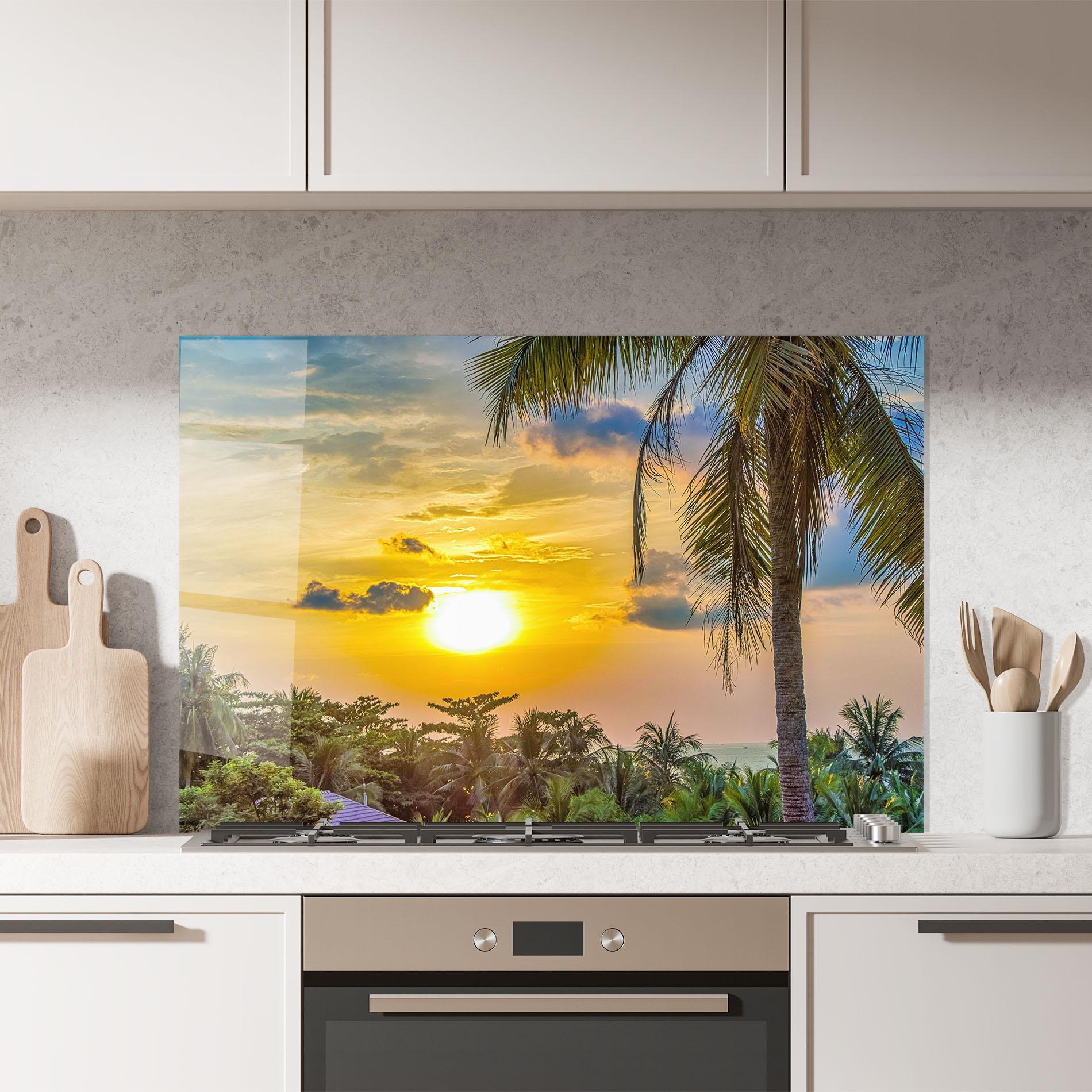 Panel Szklany do Kuchni Summer View mockup 7