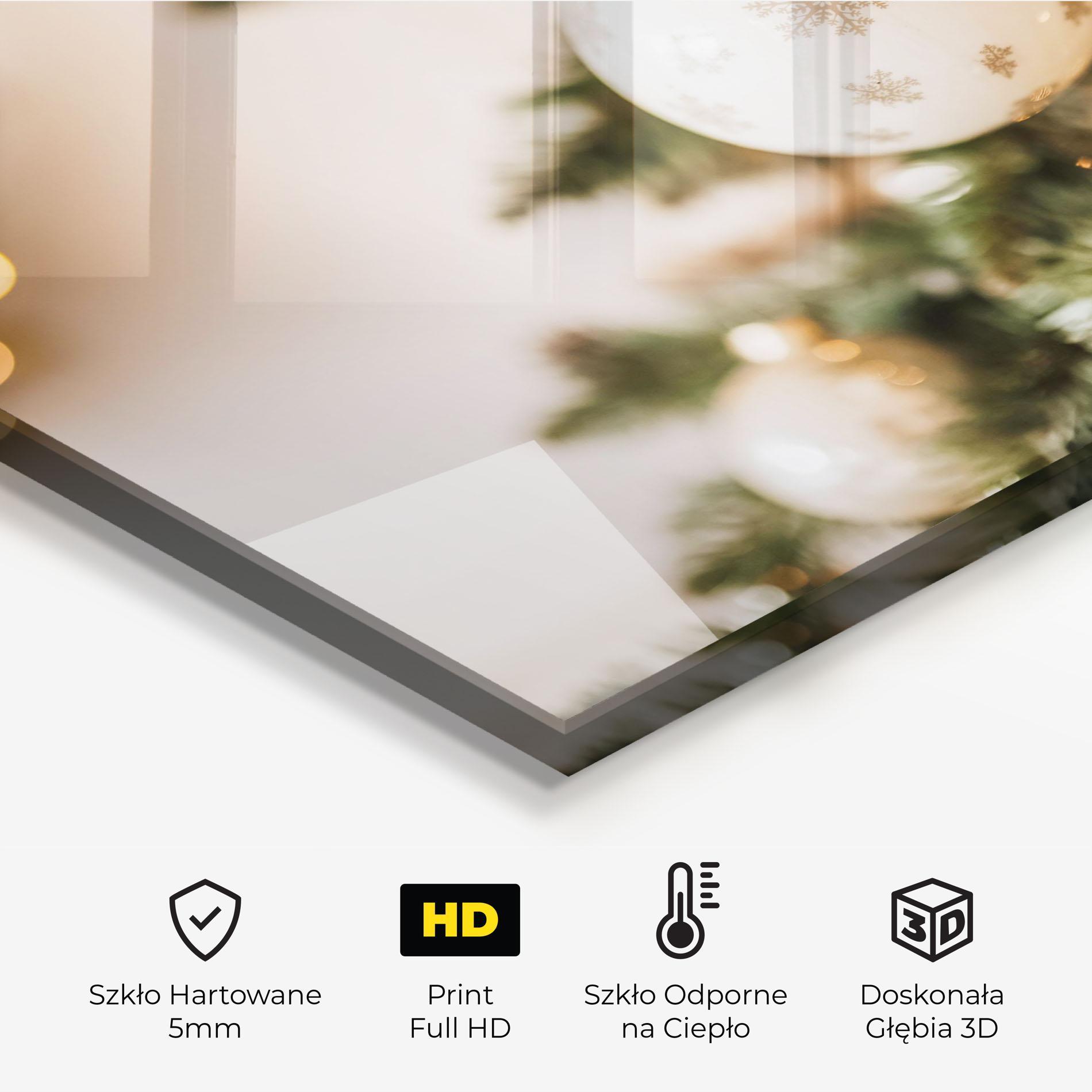 Panel Szklany do Kuchni Christmas Home mockup 2
