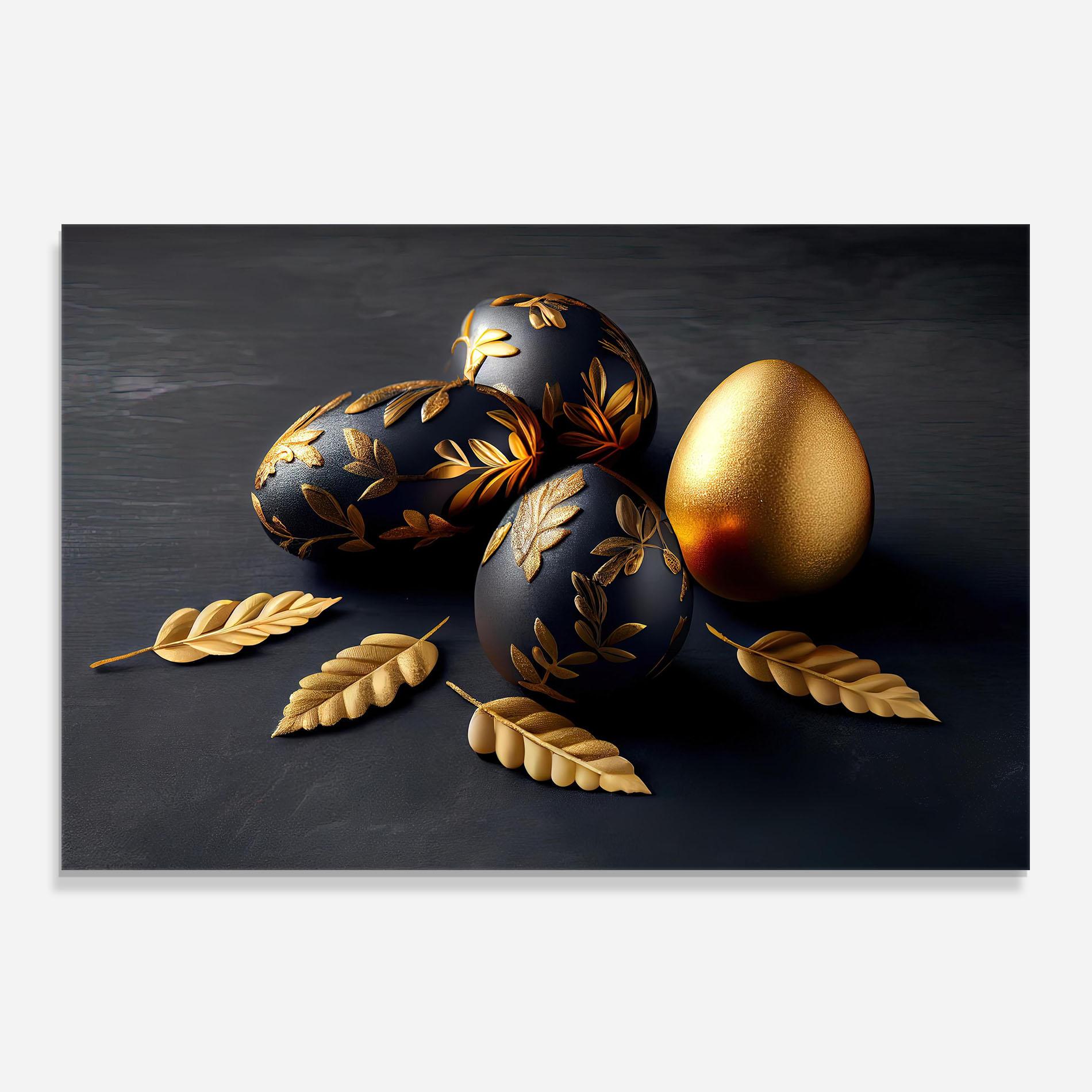 Panel Szklany do Kuchni Black Gold Egs mockup 0