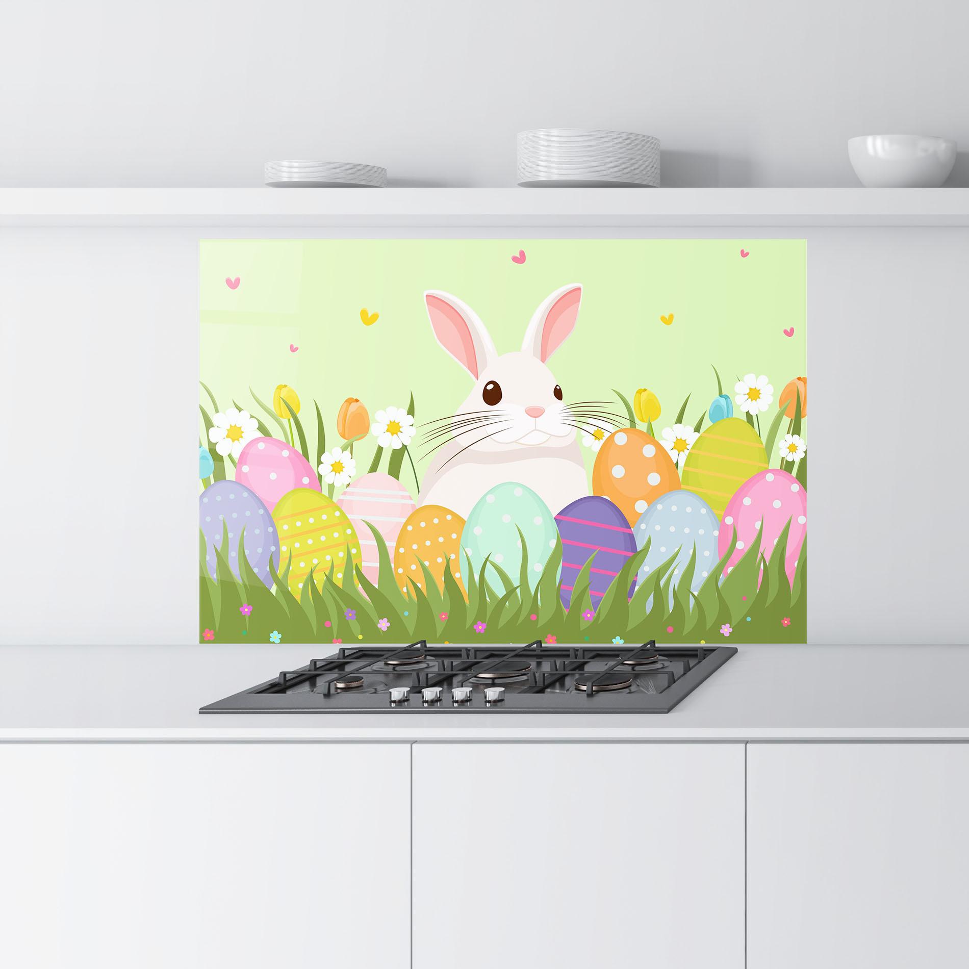 Panel Szklany do Kuchni Friendly Rabbit mockup 9