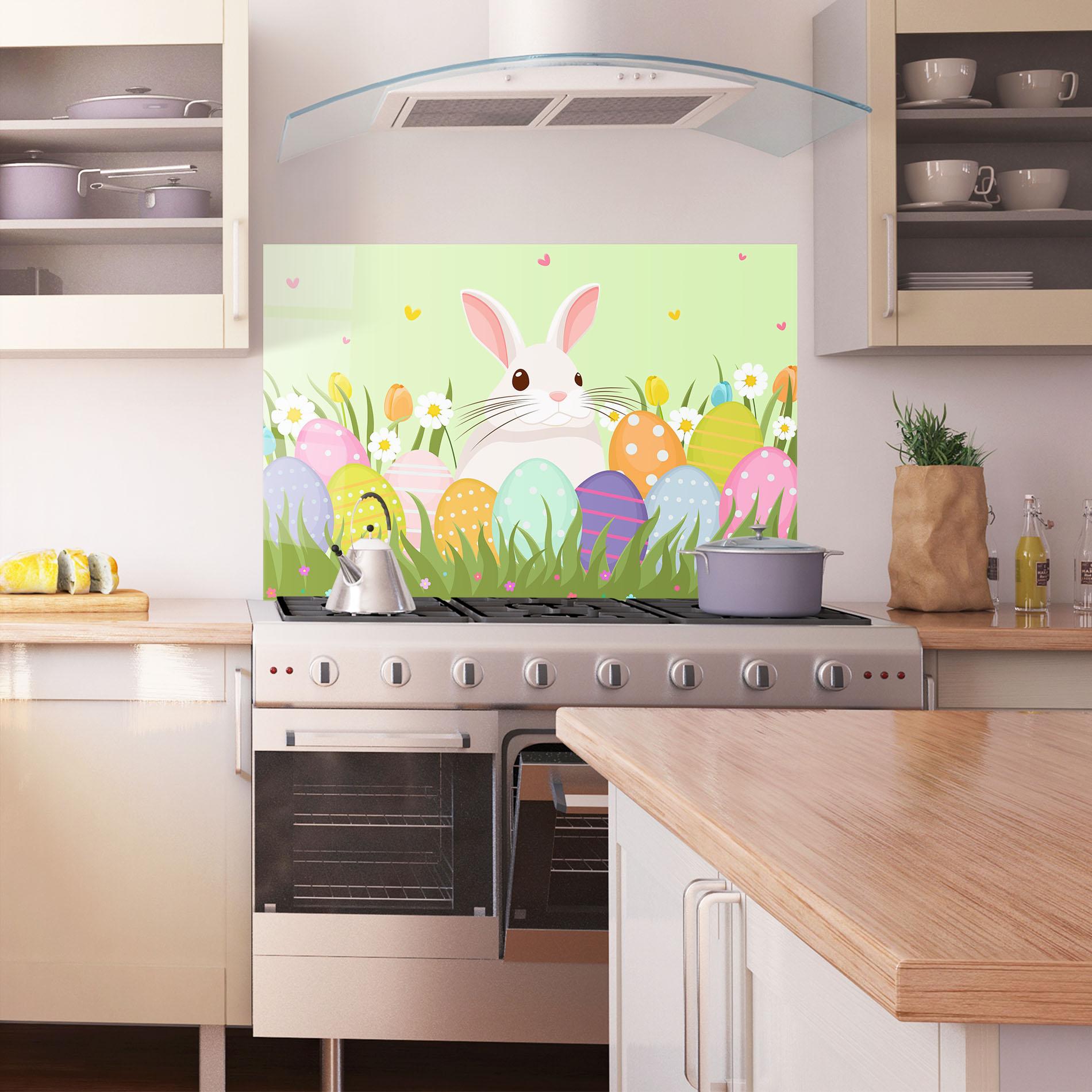 Panel Szklany do Kuchni Friendly Rabbit mockup 1