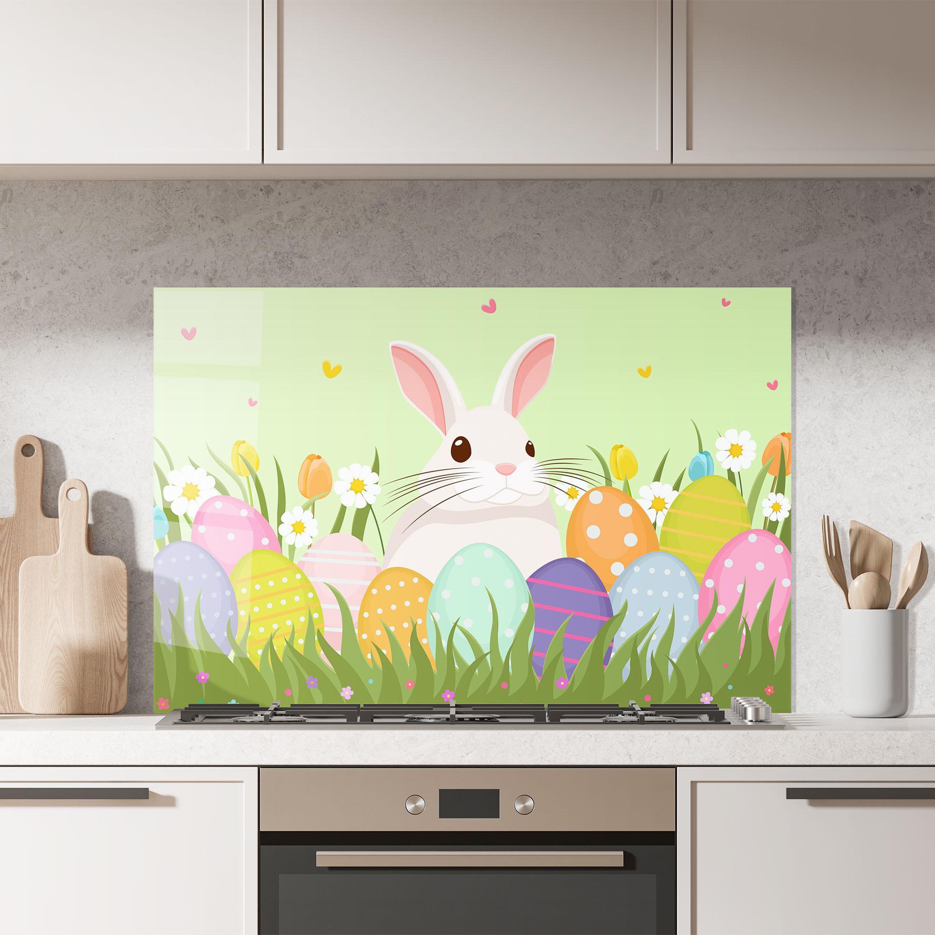 Panel Szklany do Kuchni Friendly Rabbit mockup 7