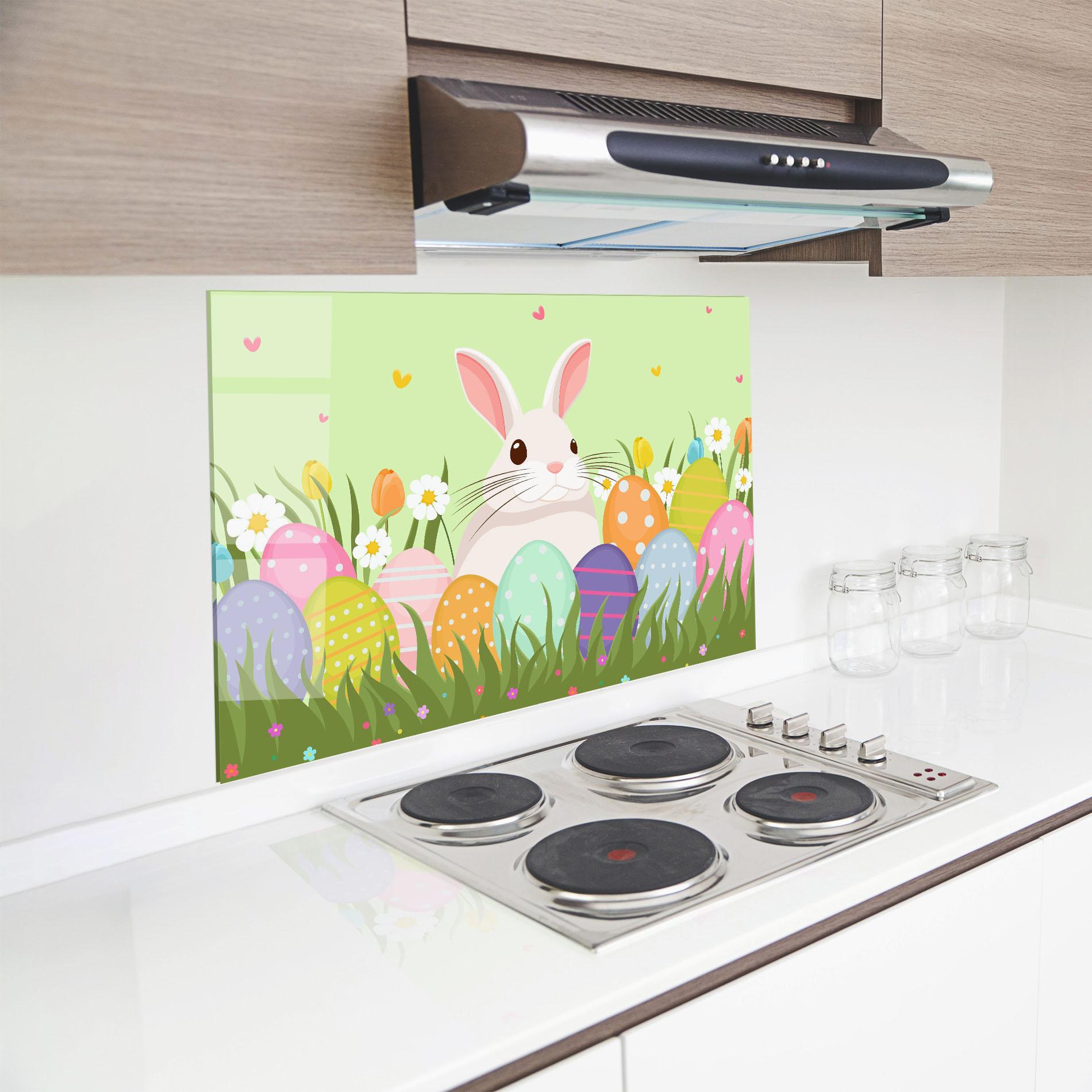 Panel Szklany do Kuchni Friendly Rabbit mockup 8