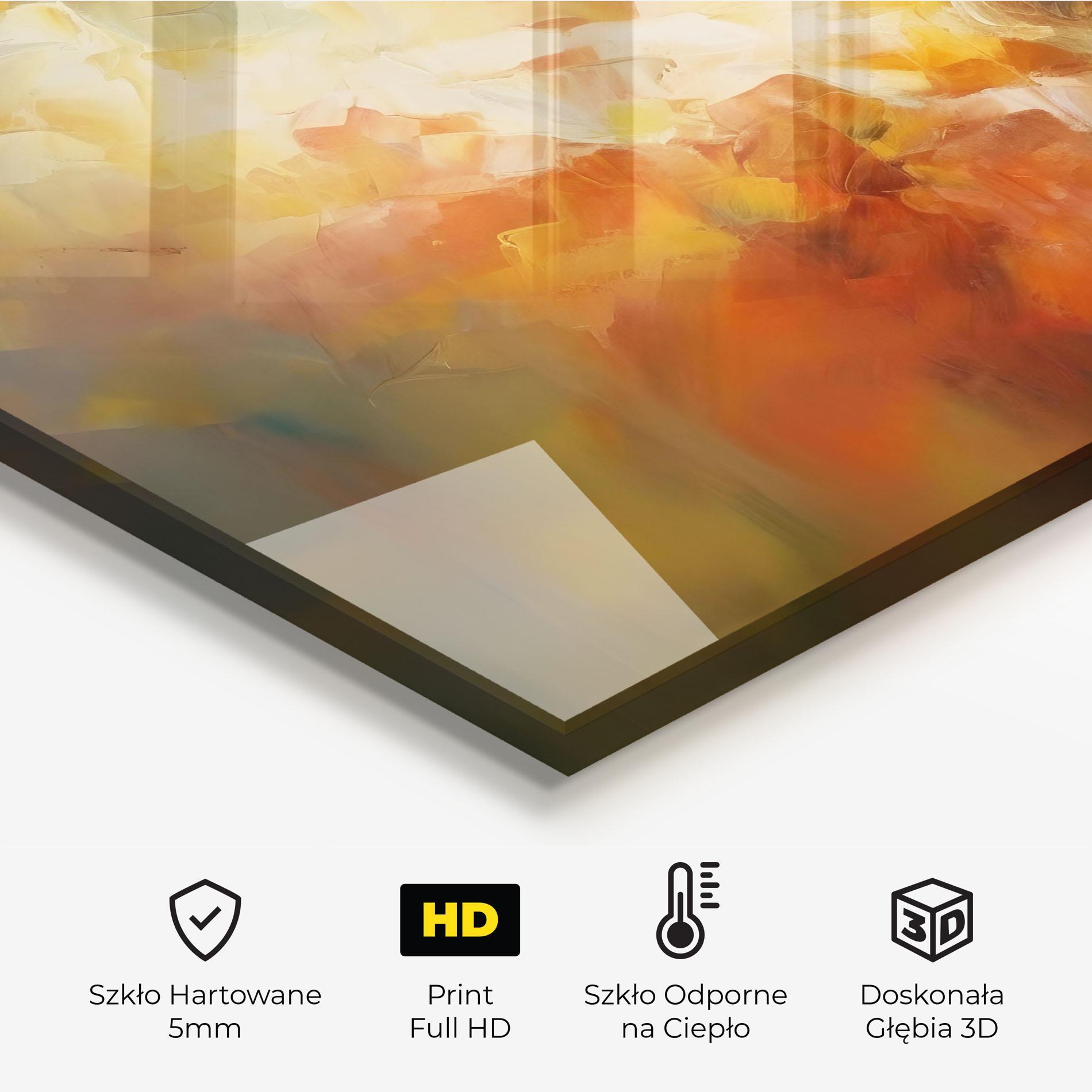 Panel Szklany do Kuchni Christ Oil Painting mockup 2