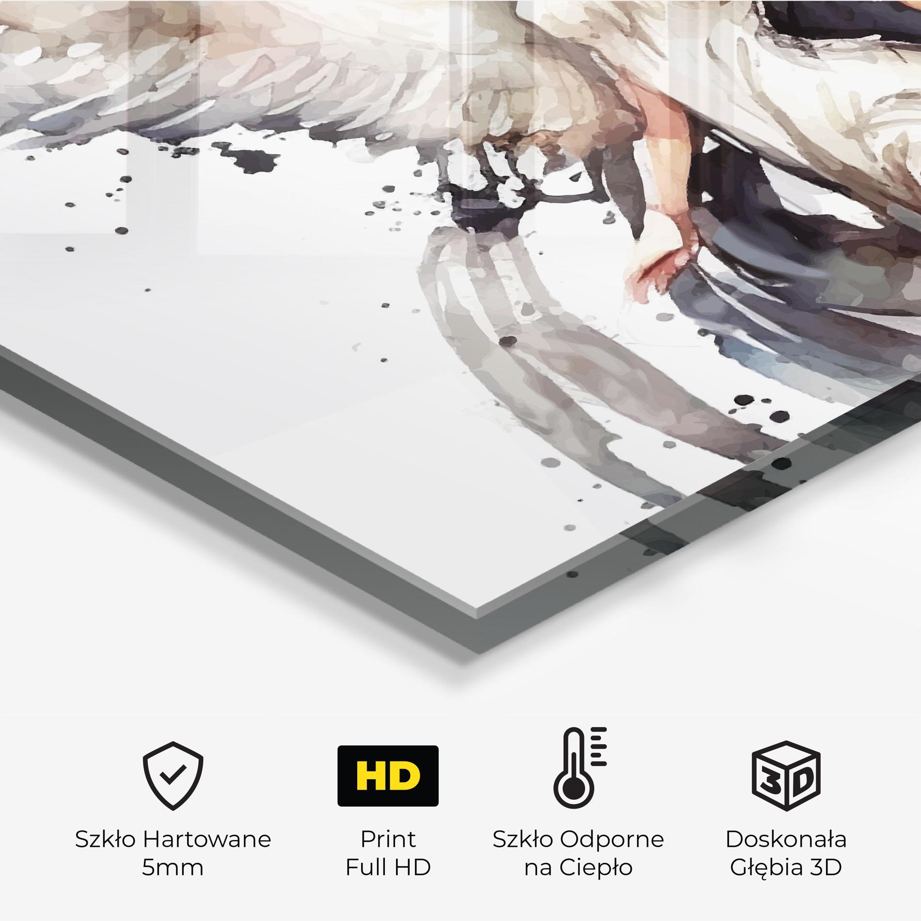 Panel Szklany do Kuchni Angel Lady mockup 2