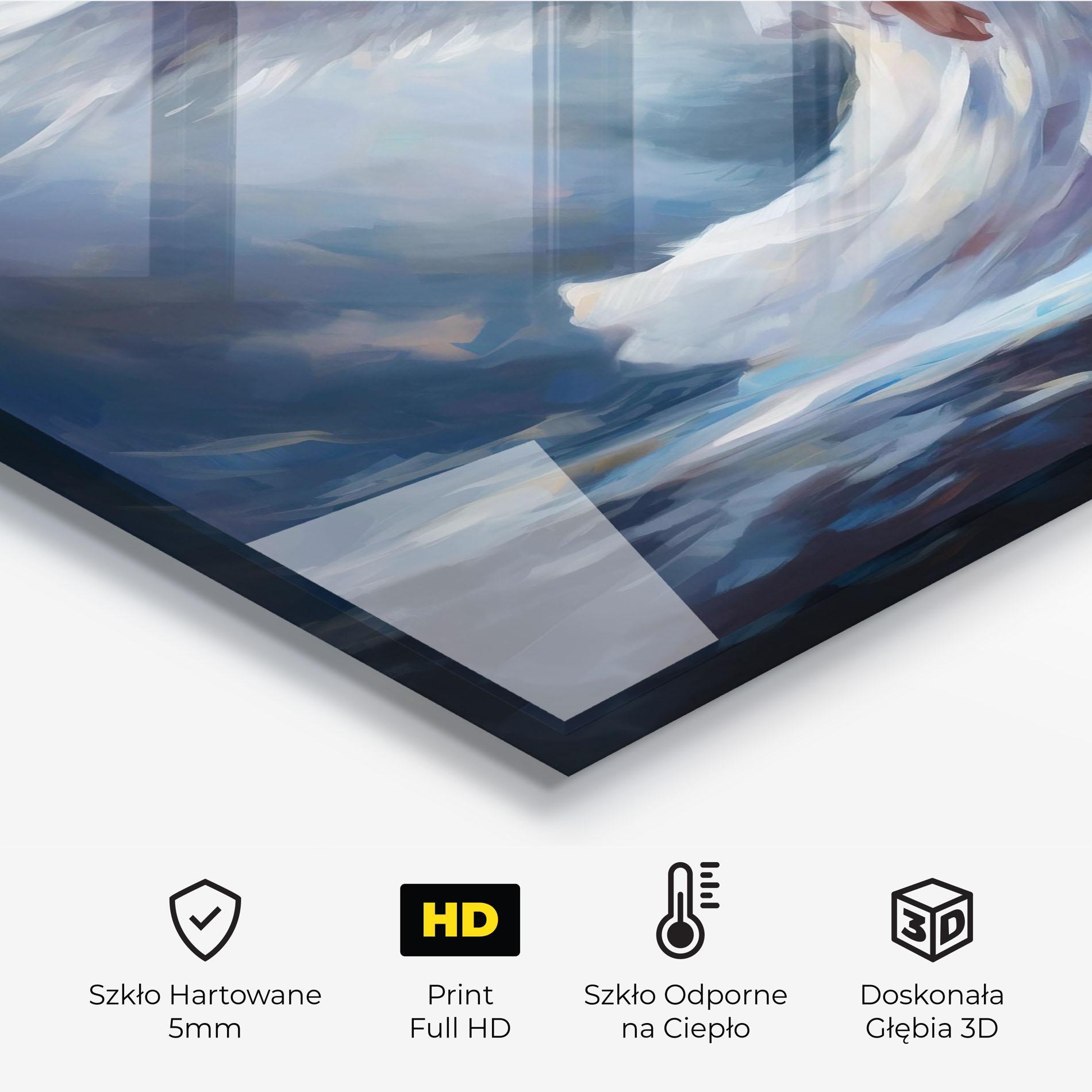 Panel Szklany do Kuchni Wind Angel Woman mockup 2