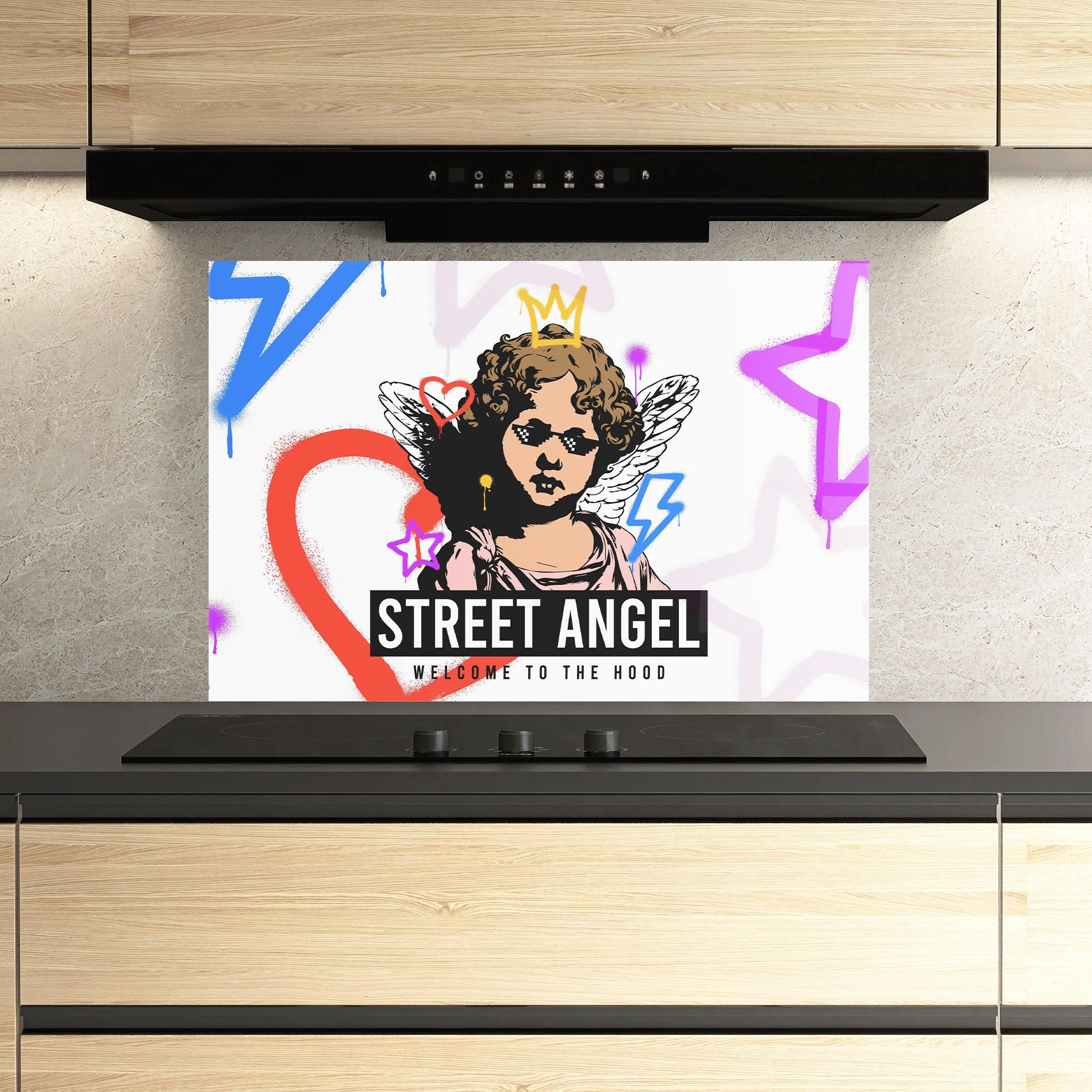 Panel Szklany do Kuchni Hood Angel mockup 3