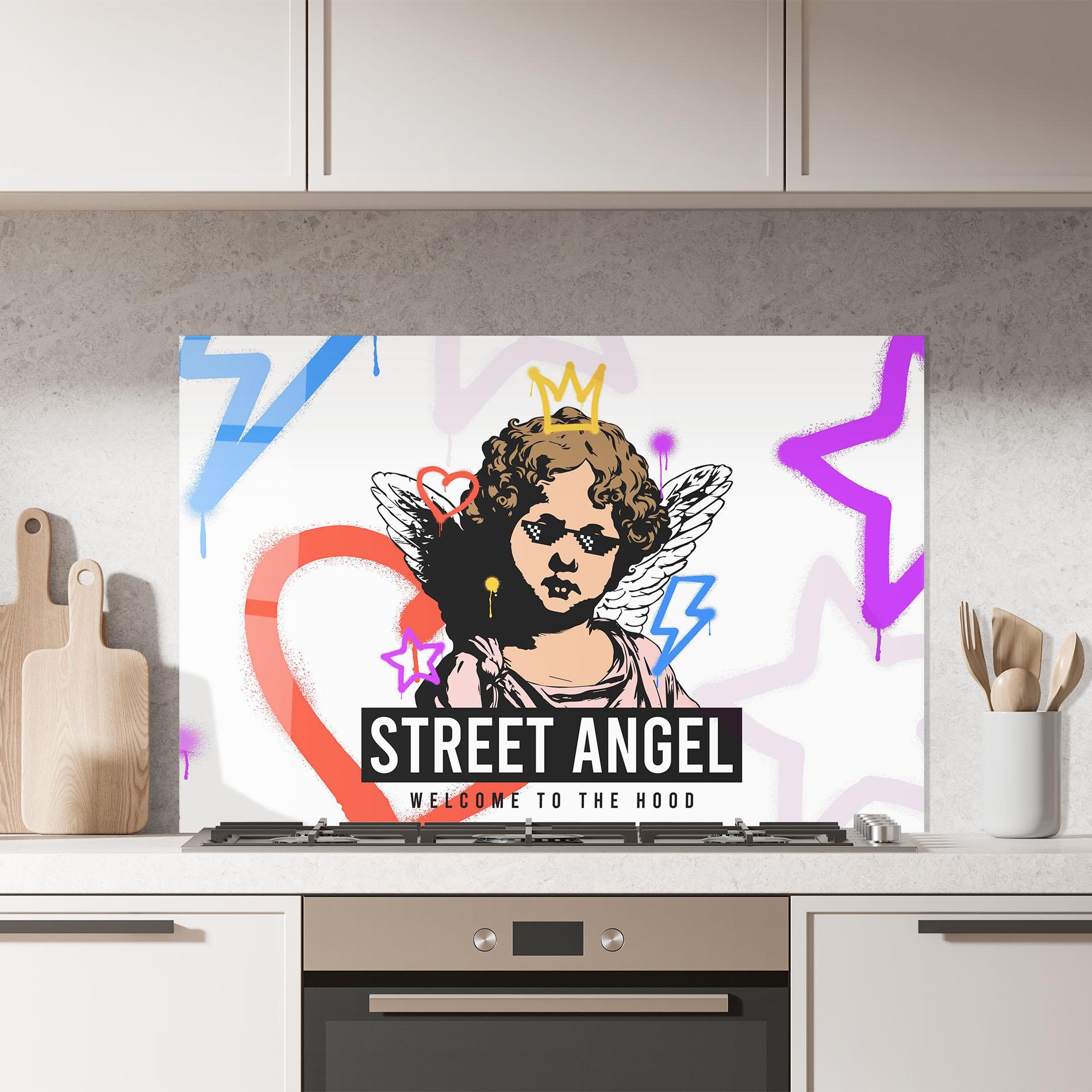 Panel Szklany do Kuchni Hood Angel mockup 7