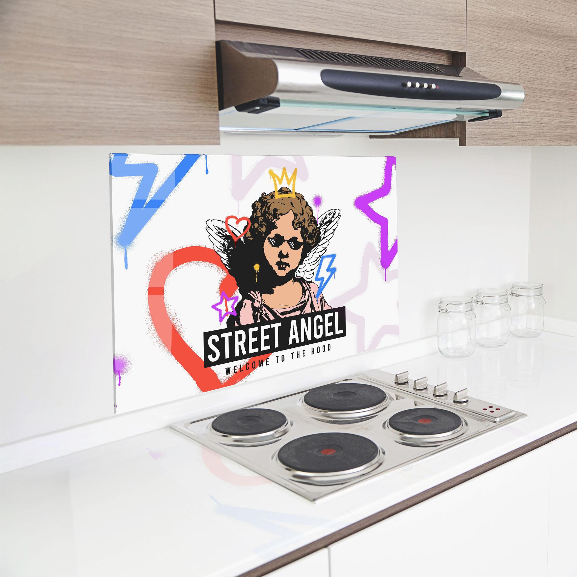 Panel Szklany do Kuchni Hood Angel mockup 8