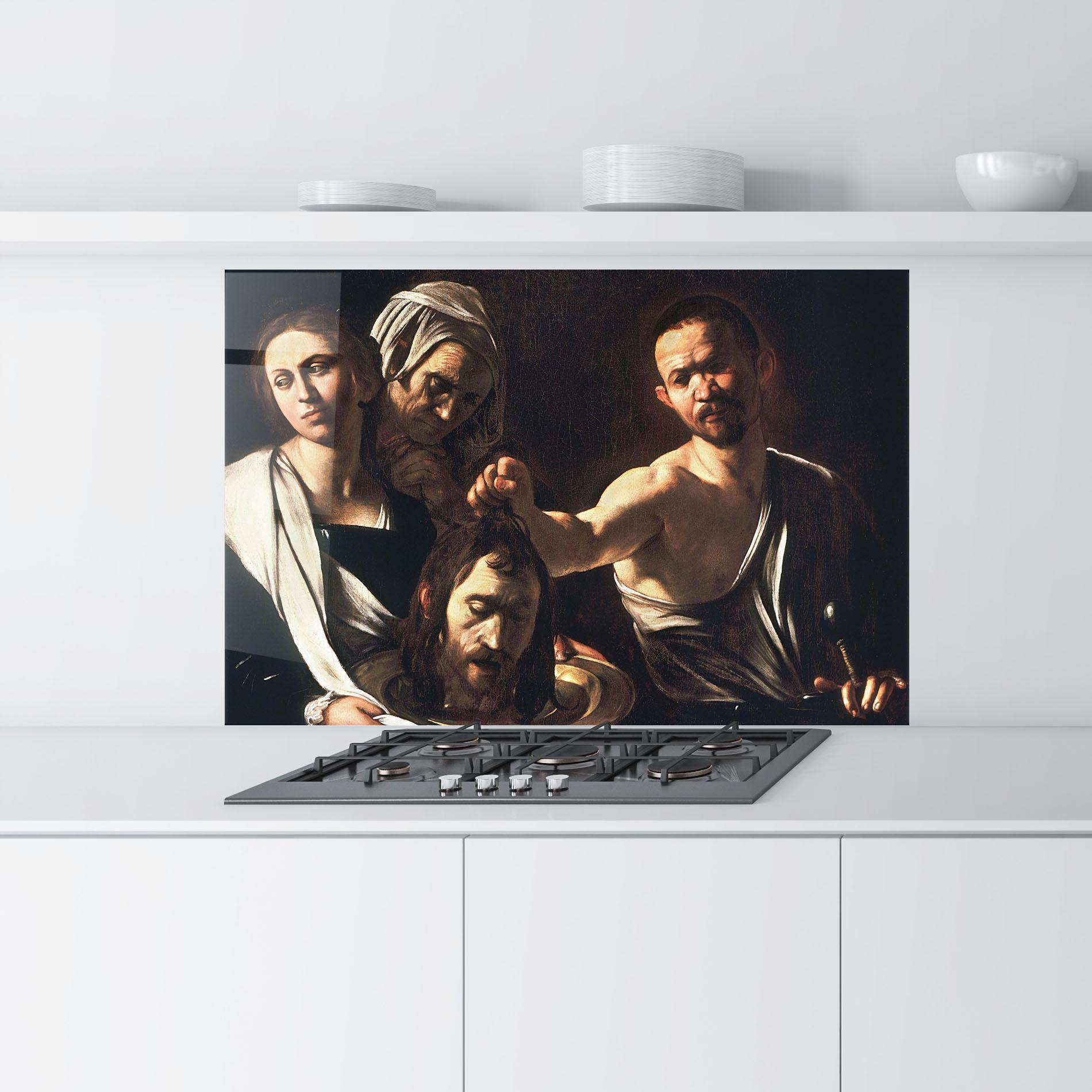 Panel Szklany do Kuchni Salome With The Head Of John mockup 9