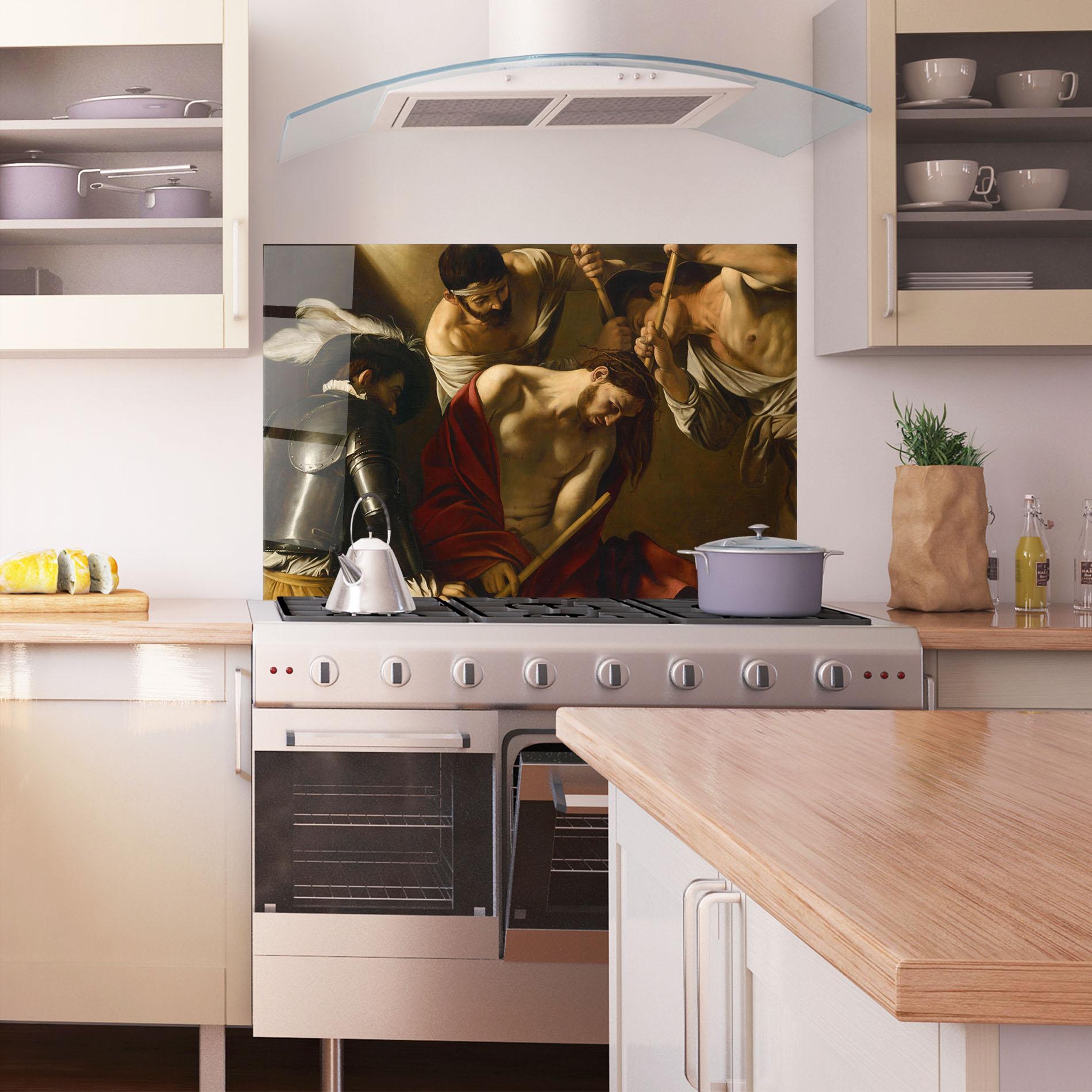 Panel Szklany do Kuchni Crowning With Thorns mockup 1