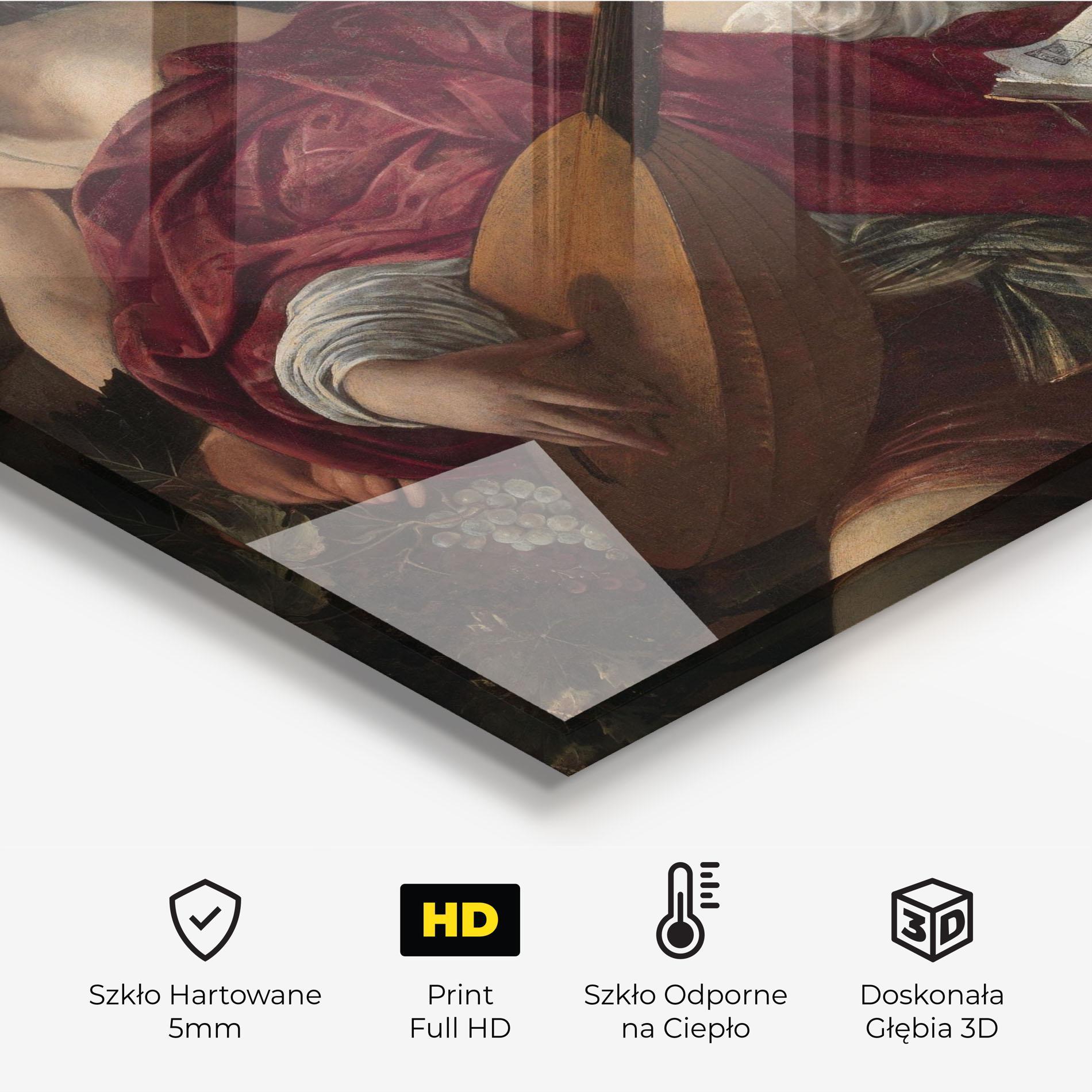 Panel Szklany do Kuchni Caravaggio Musici mockup 2