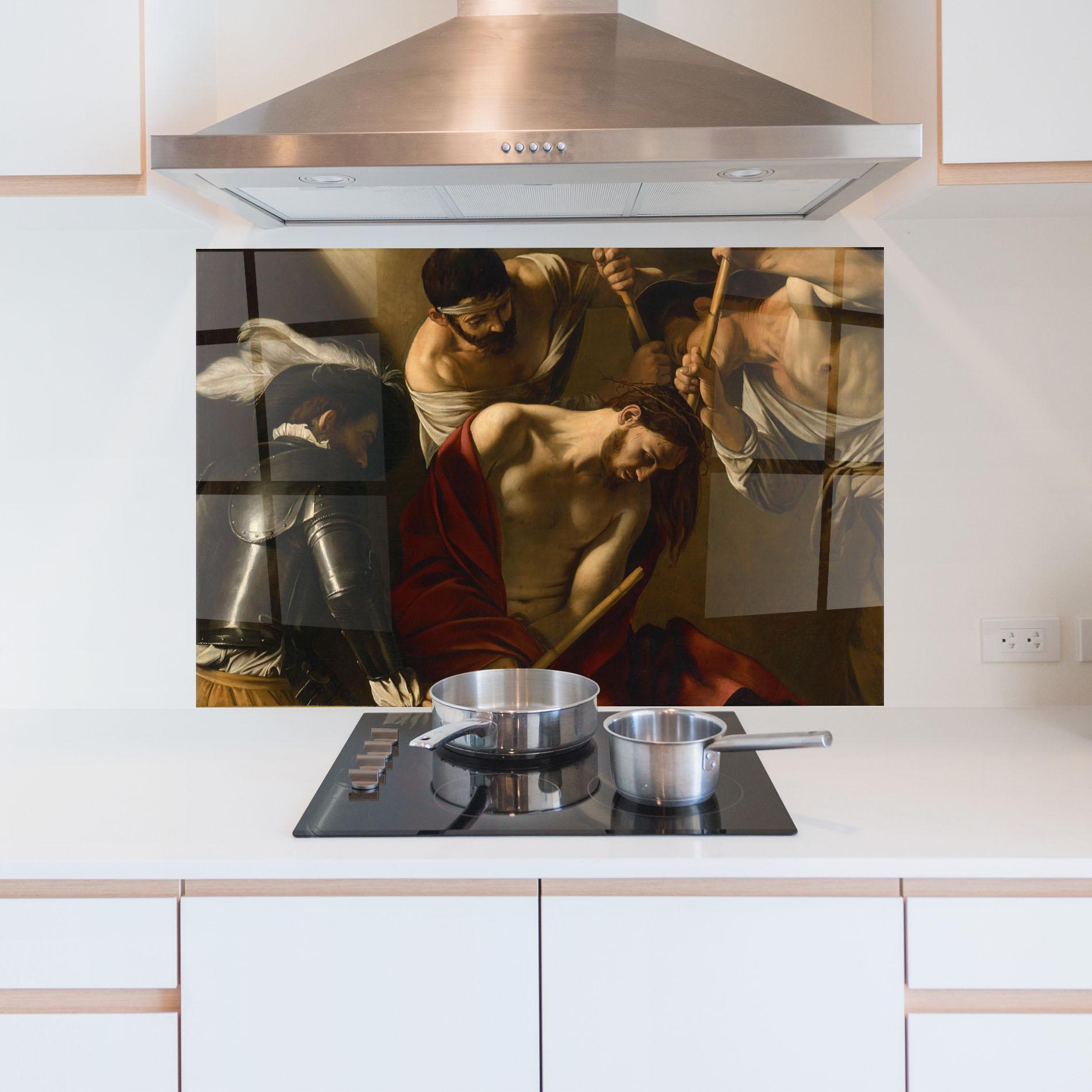 Panel Szklany do Kuchni Crowning With Thorns mockup 5