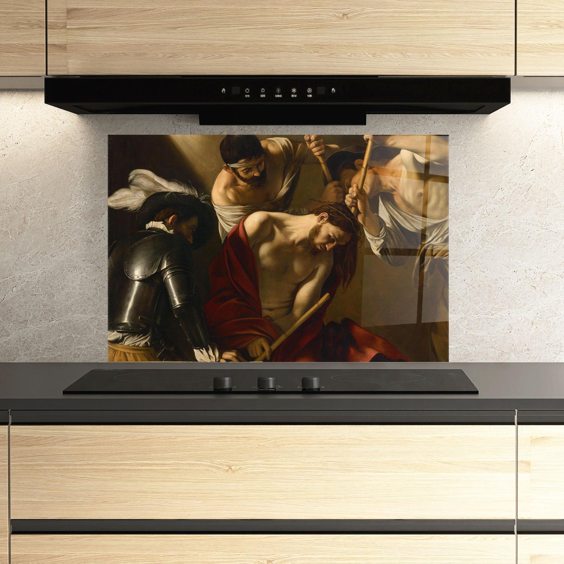 Panel Szklany do Kuchni Crowning With Thorns mockup 3