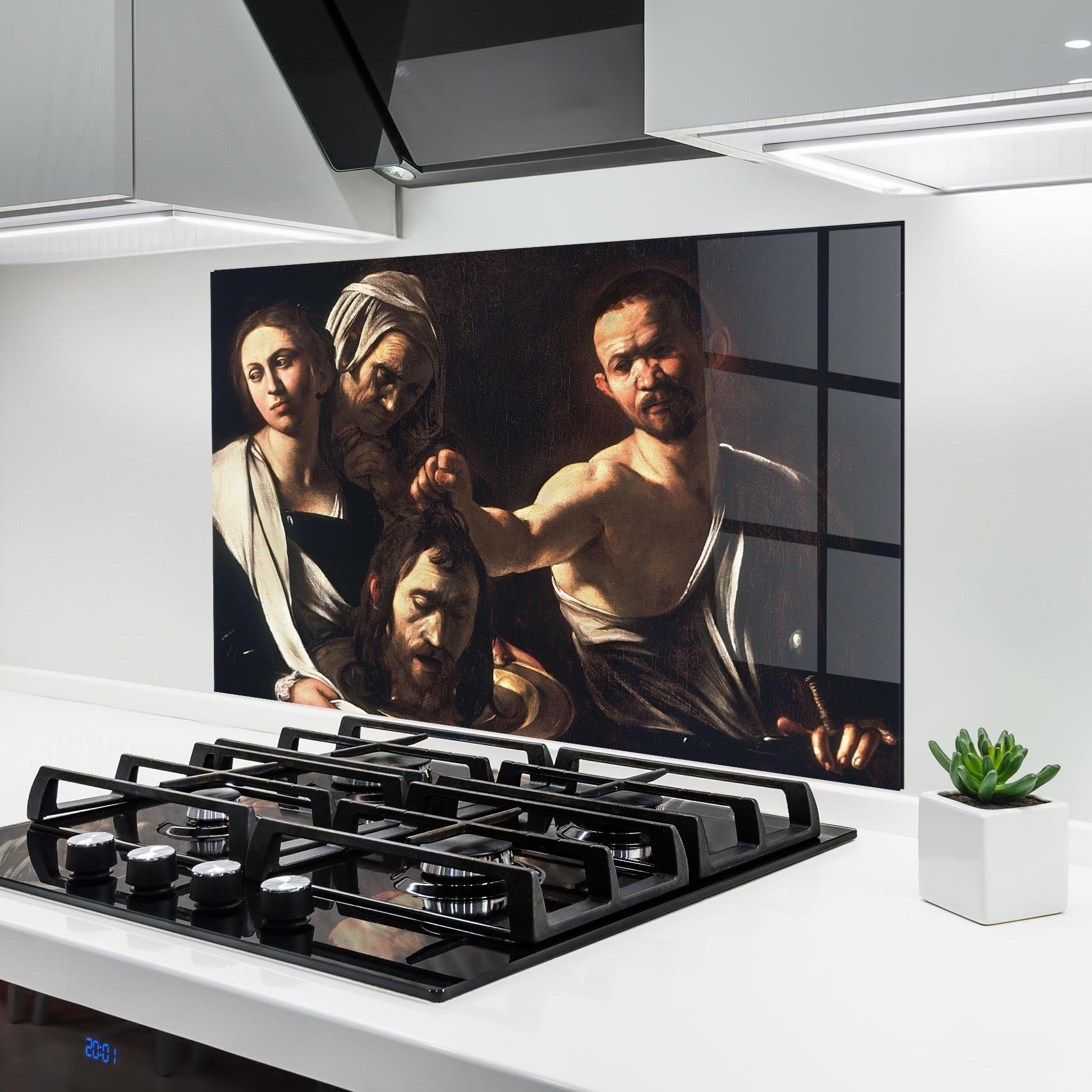 Panel Szklany do Kuchni Salome With The Head Of John mockup 6