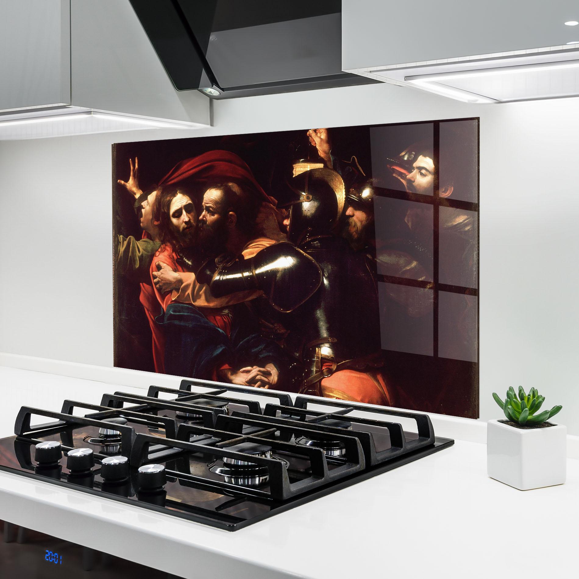 Panel Szklany do Kuchni The Taking Of Christ mockup 6