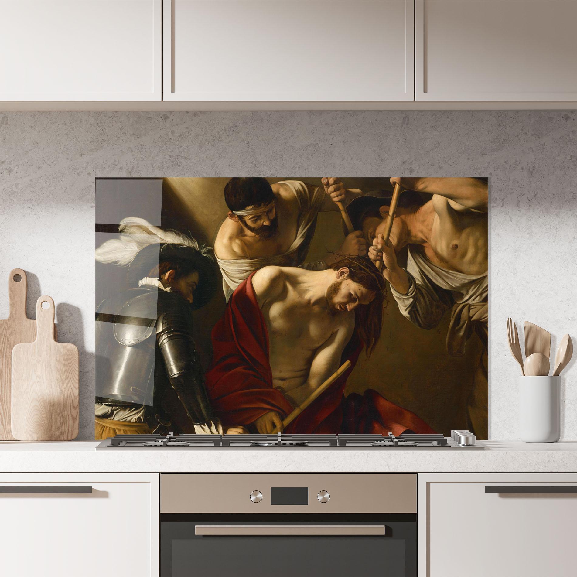 Panel Szklany do Kuchni Crowning With Thorns mockup 7