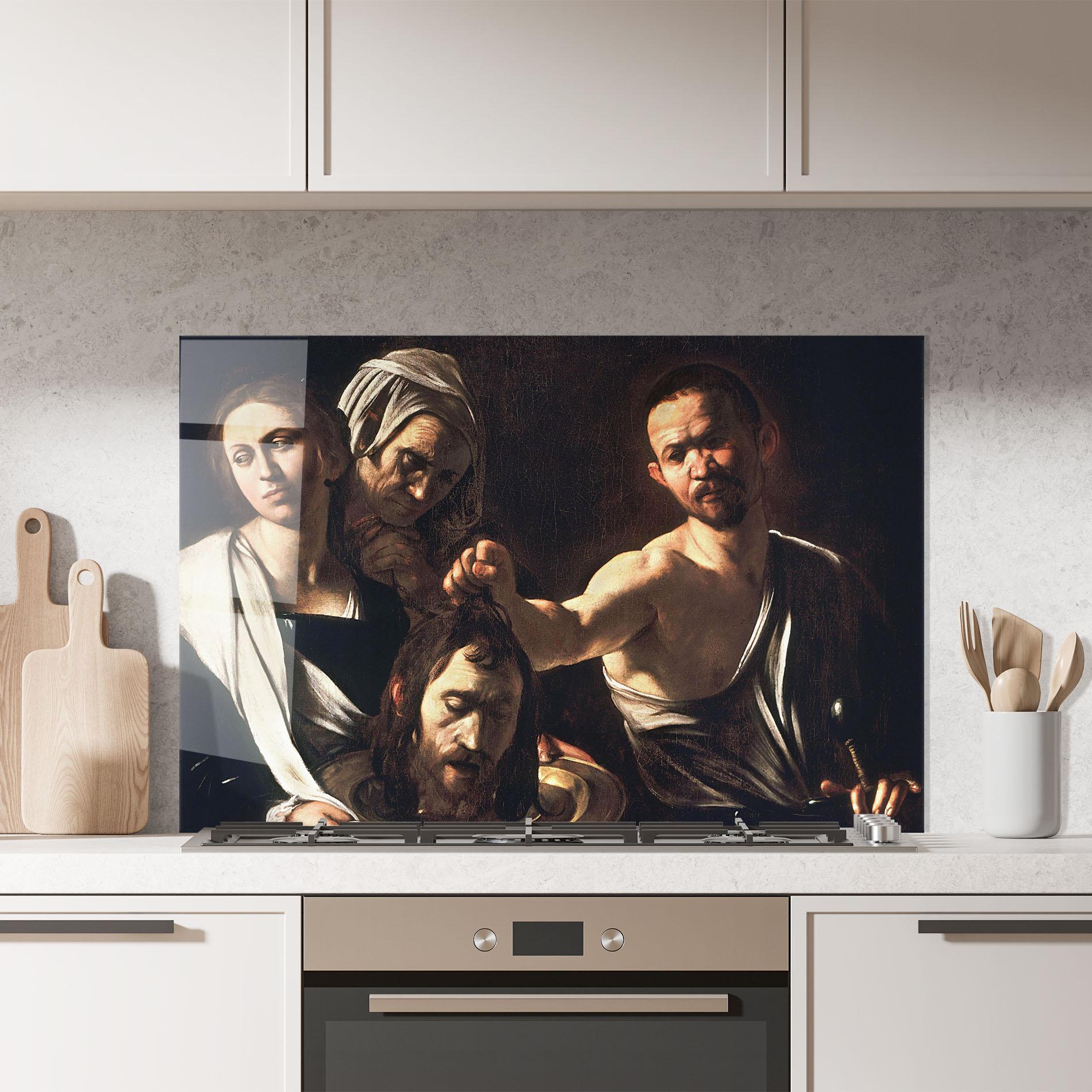 Panel Szklany do Kuchni Salome With The Head Of John mockup 7