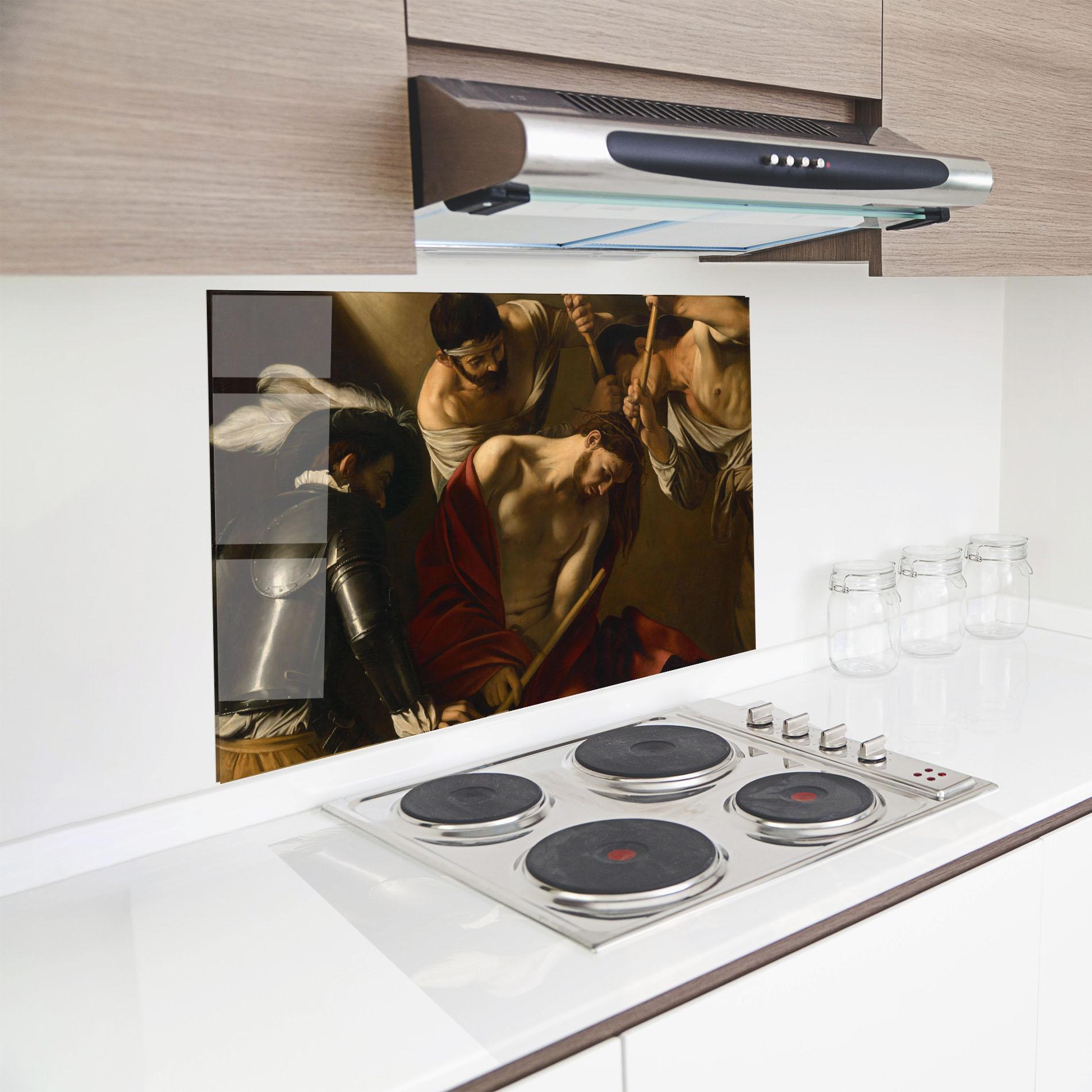 Panel Szklany do Kuchni Crowning With Thorns mockup 8