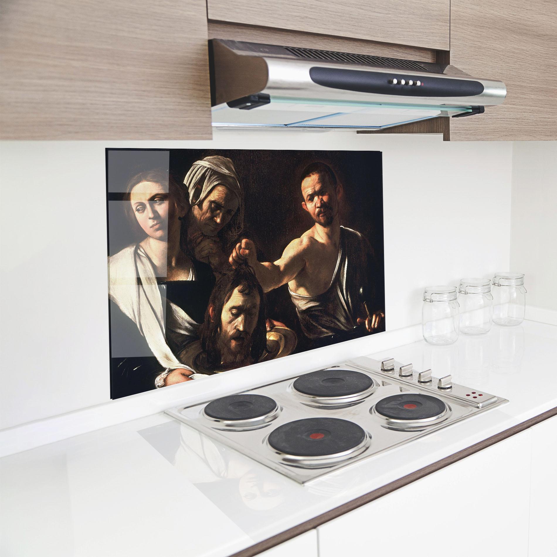 Panel Szklany do Kuchni Salome With The Head Of John mockup 8