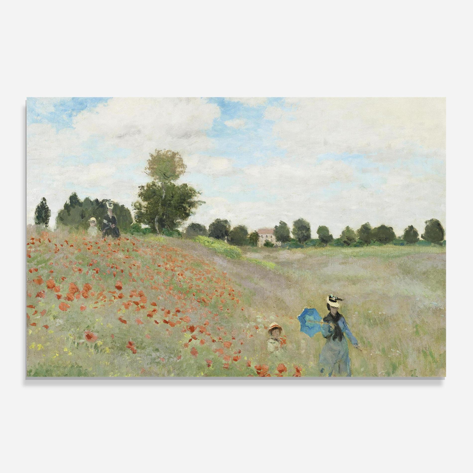 Panel Szklany do Kuchni Poppy Field Near Argenteuil mockup 0