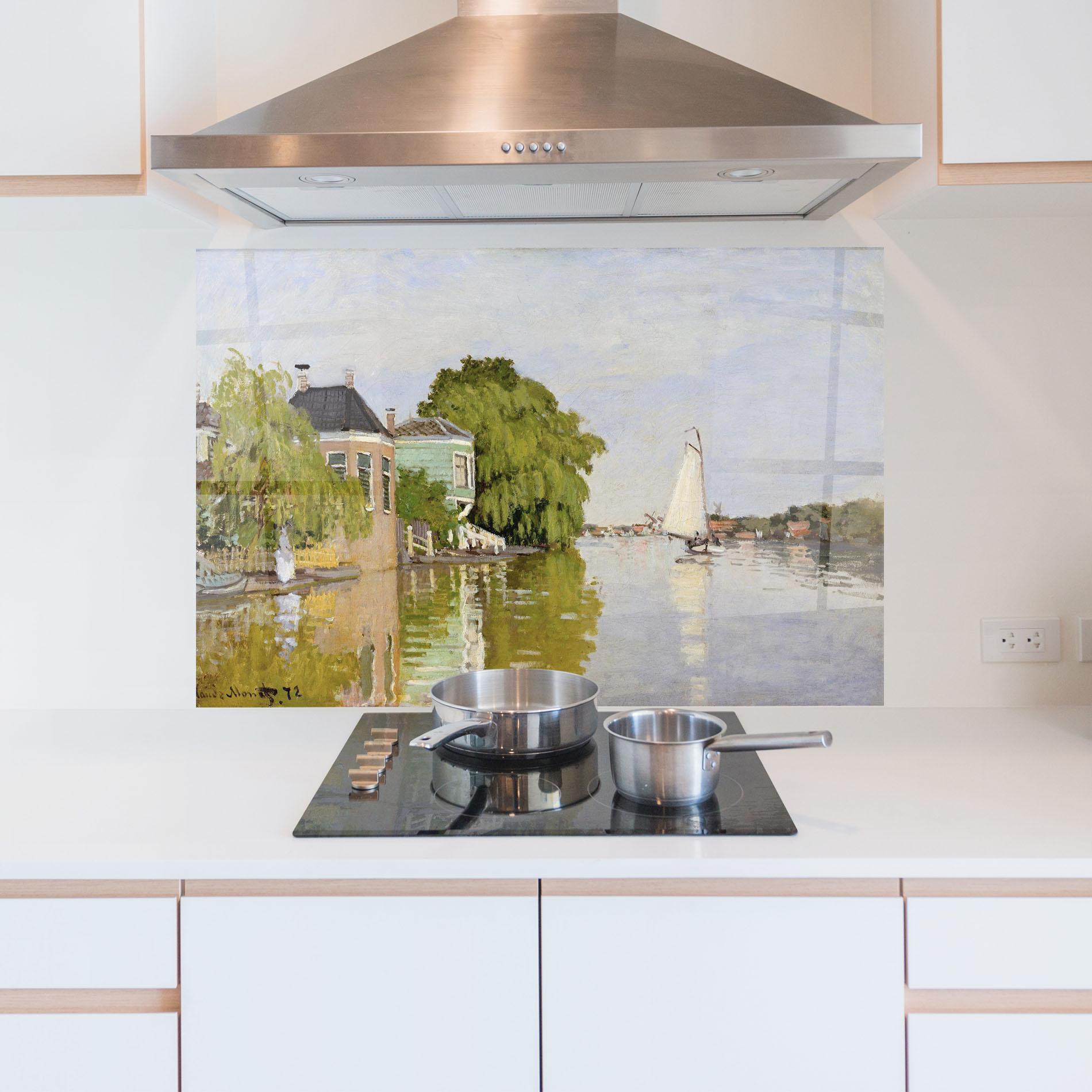 Panel Szklany do Kuchni Houses On The Achterzaan mockup 5