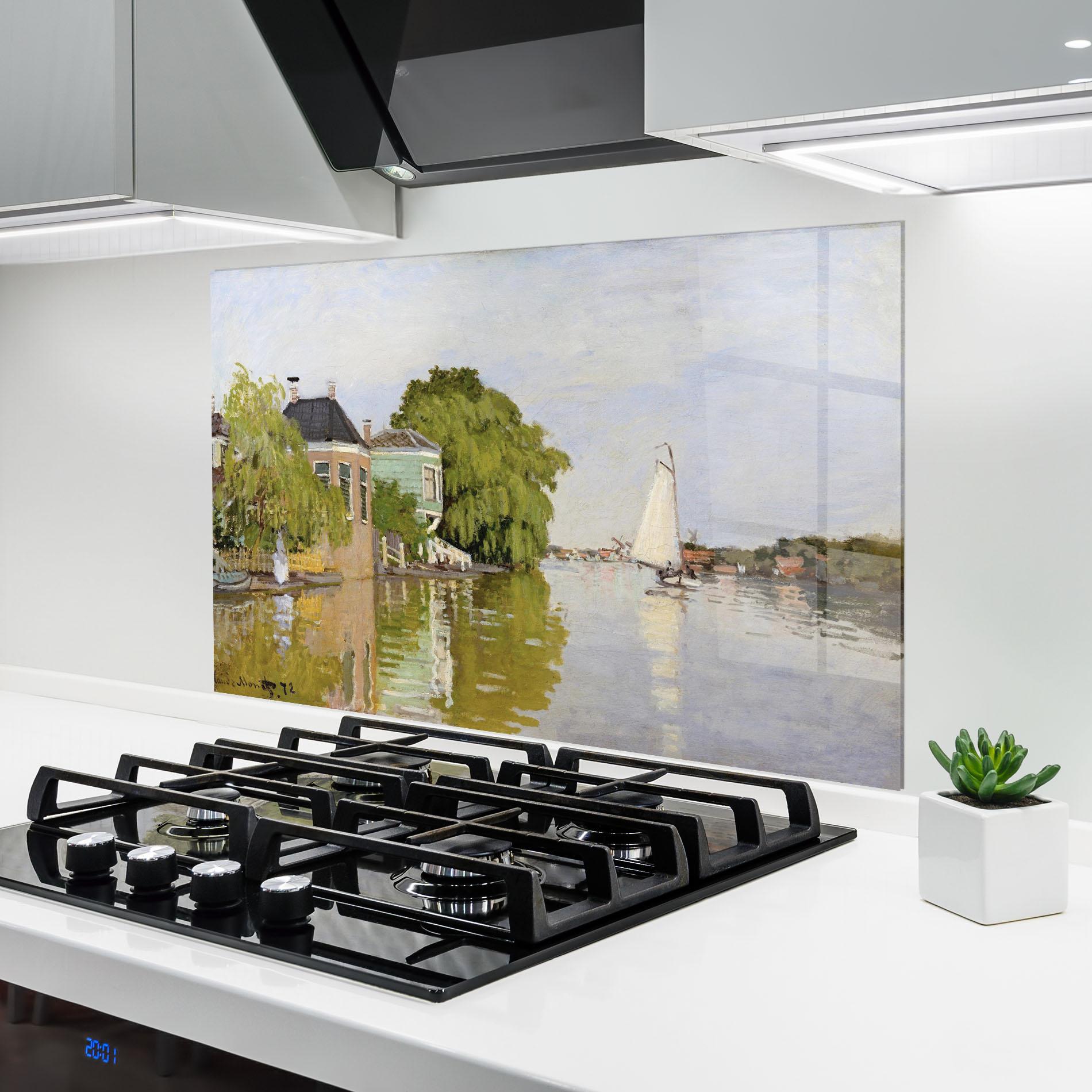 Panel Szklany do Kuchni Houses On The Achterzaan mockup 6