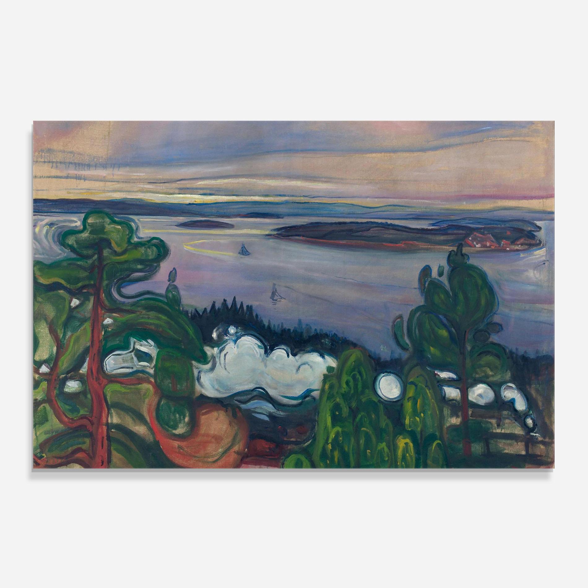 Panel Szklany do Kuchni Train Smoke mockup 0