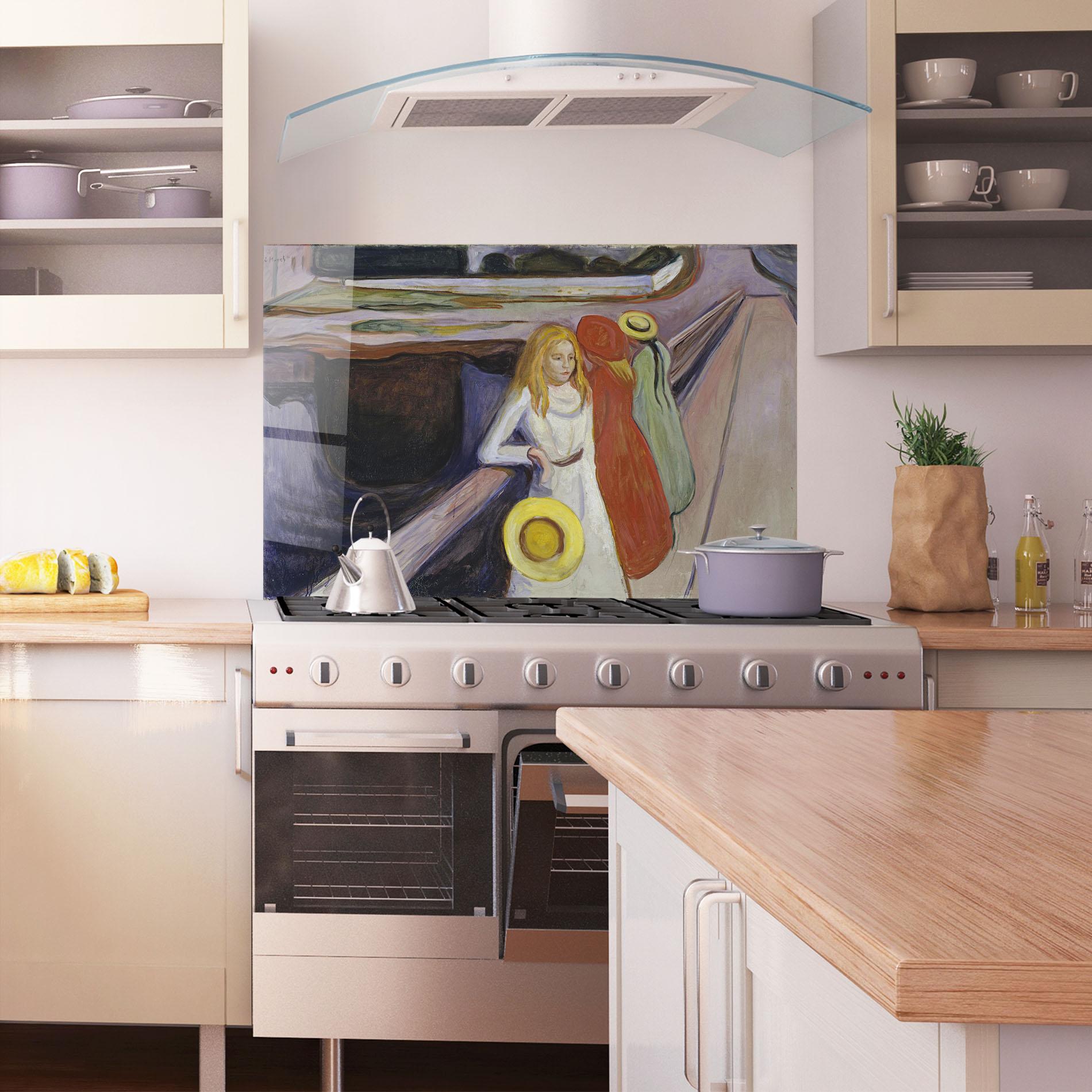 Panel Szklany do Kuchni Bridge Girls mockup 1