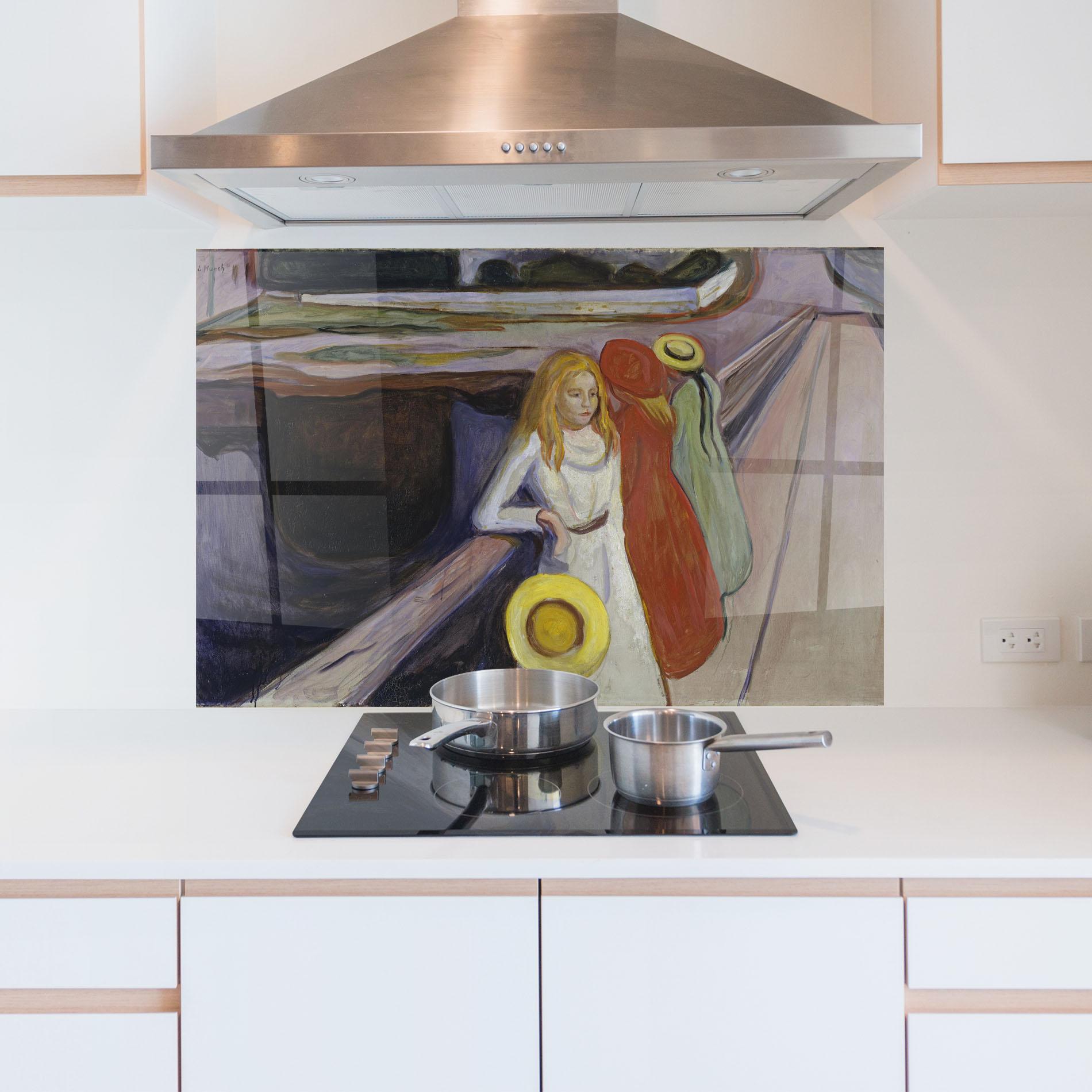 Panel Szklany do Kuchni Bridge Girls mockup 5