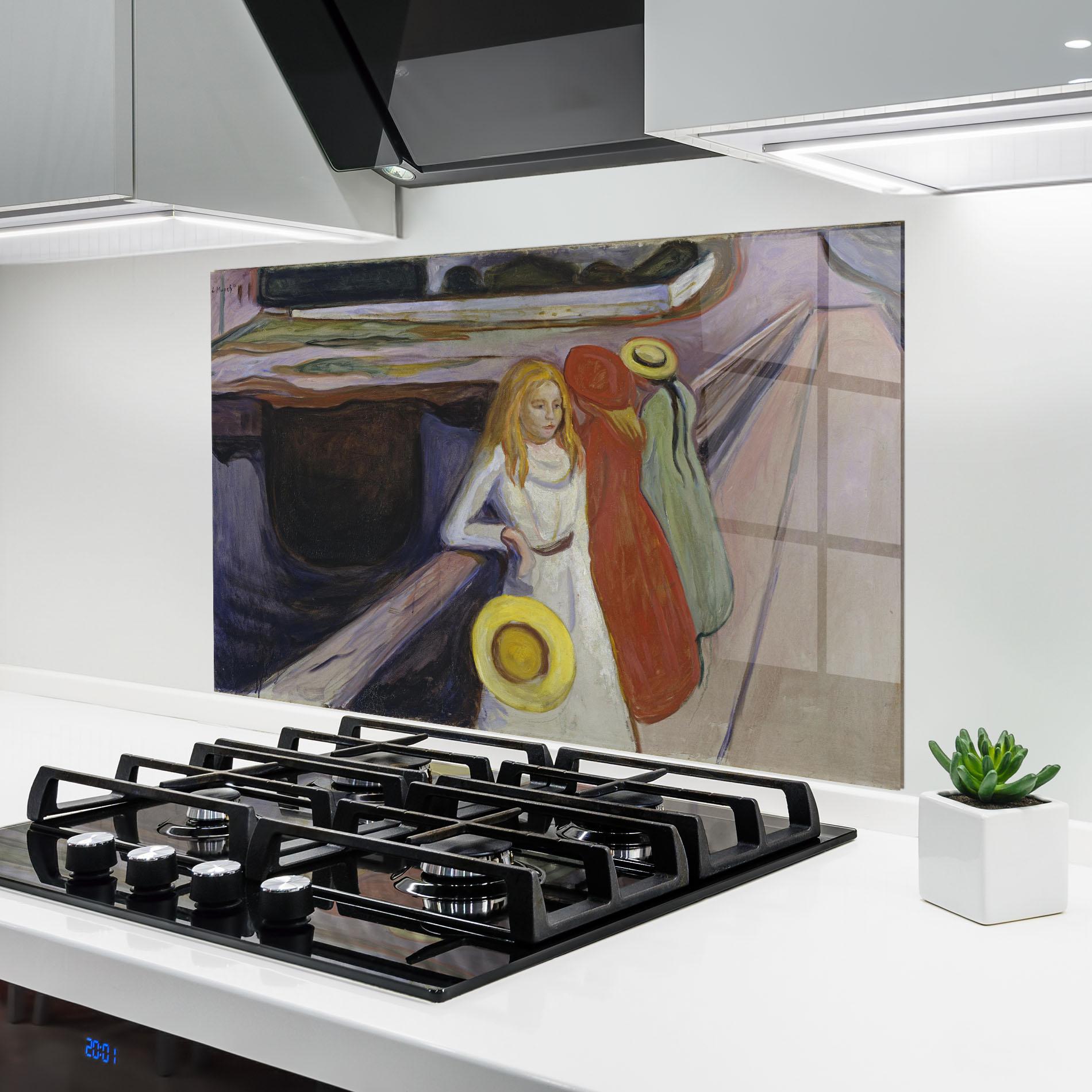 Panel Szklany do Kuchni Bridge Girls mockup 6