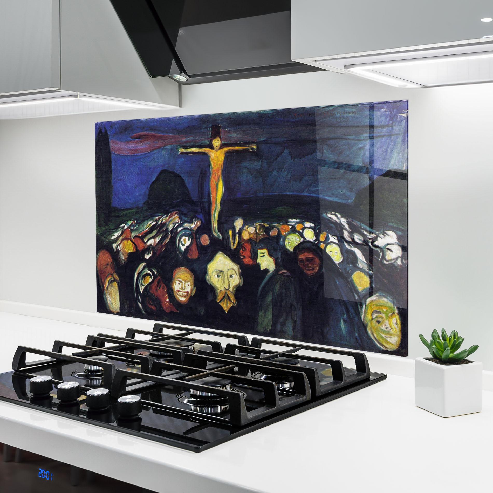 Panel Szklany do Kuchni Golgotha mockup 6